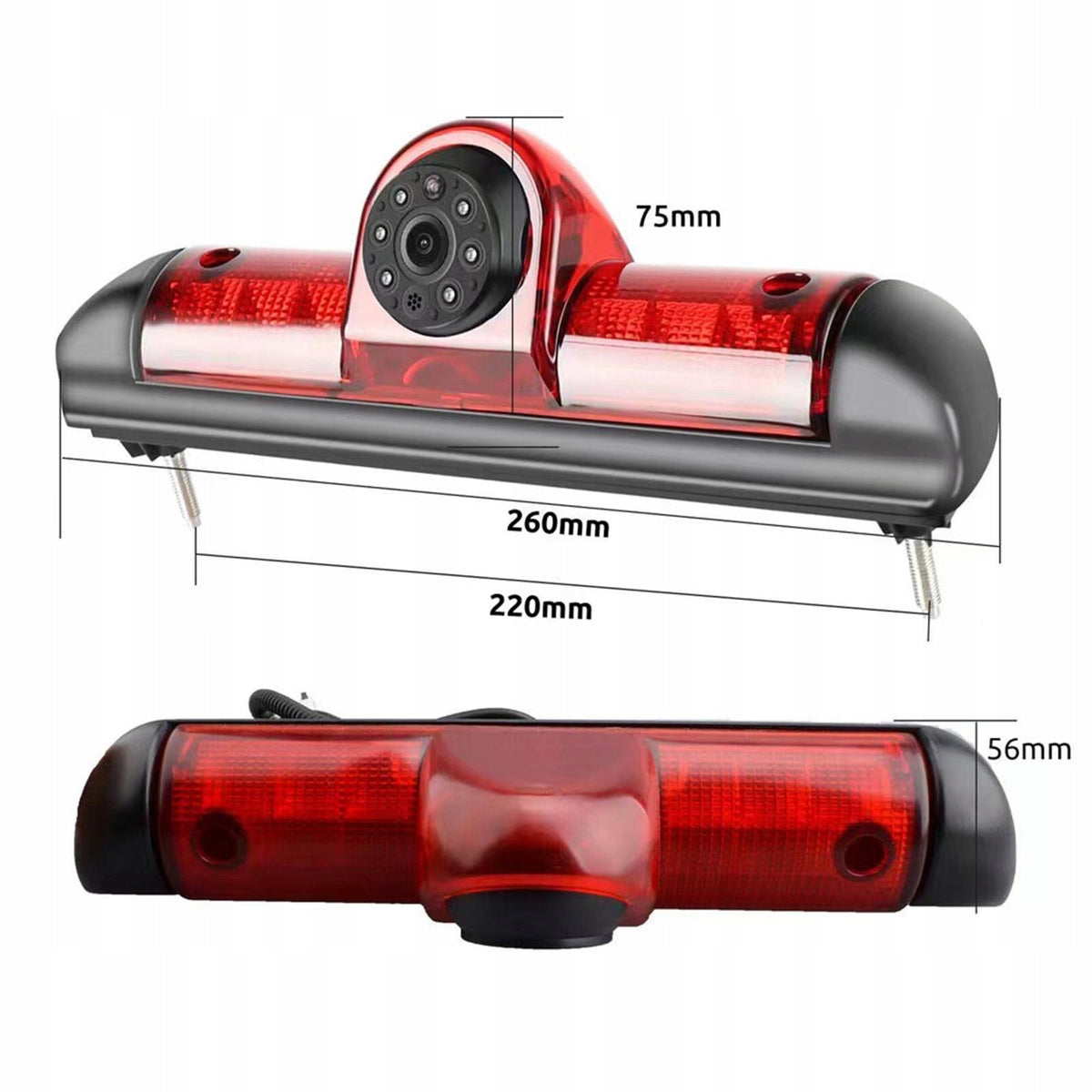 Third Brake Lamp Rear View Camera with Monitor 26cm Long Light Bar Style B Packaging status original