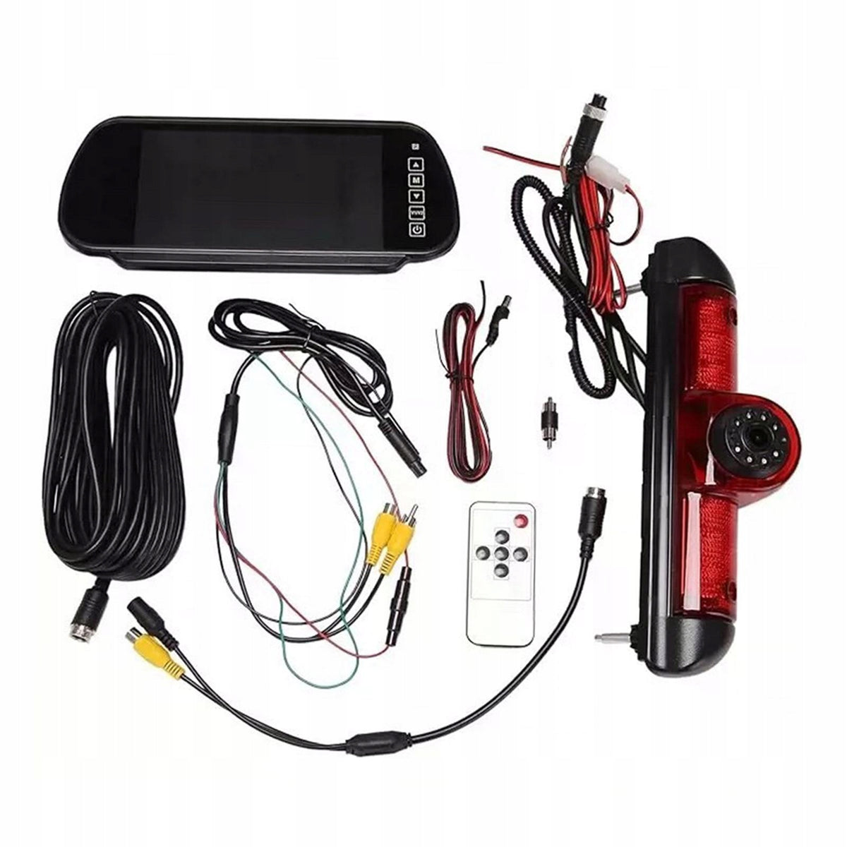 Third Brake Lamp Rear View Camera with Monitor 26cm Long Light Bar Style B