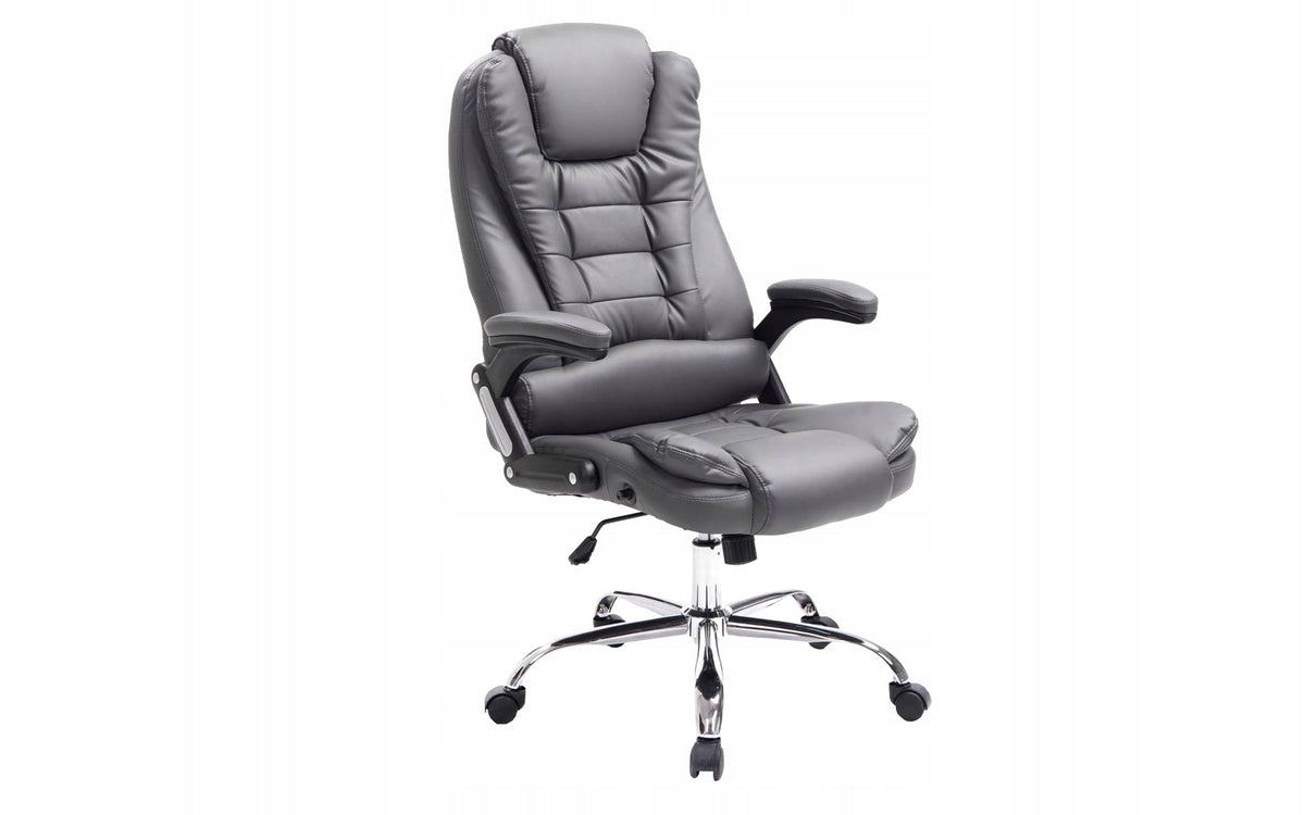 Thor office chair grey eco-leather, height adjustable, stable