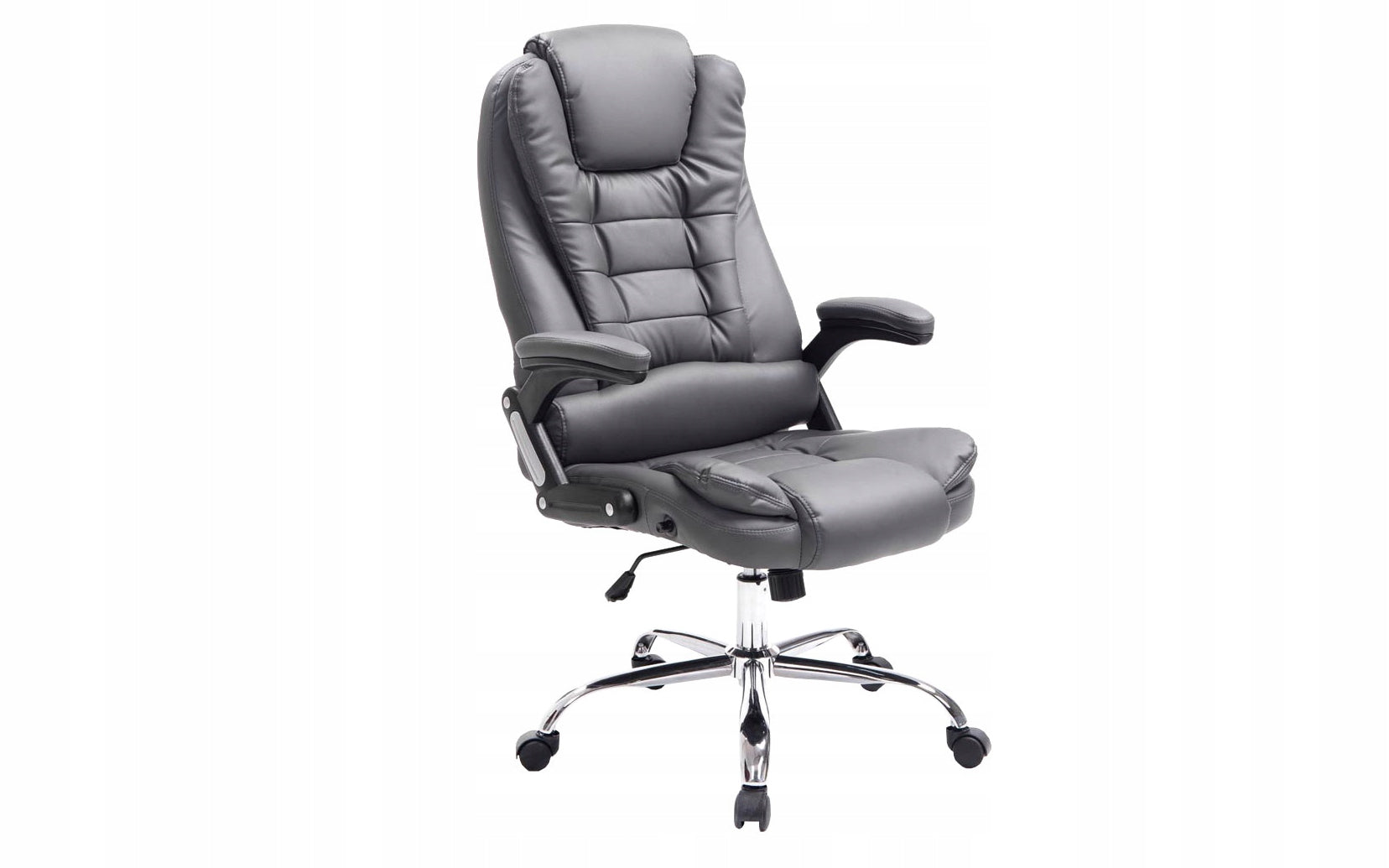 Thor office chair grey eco-leather, height adjustable, stable
