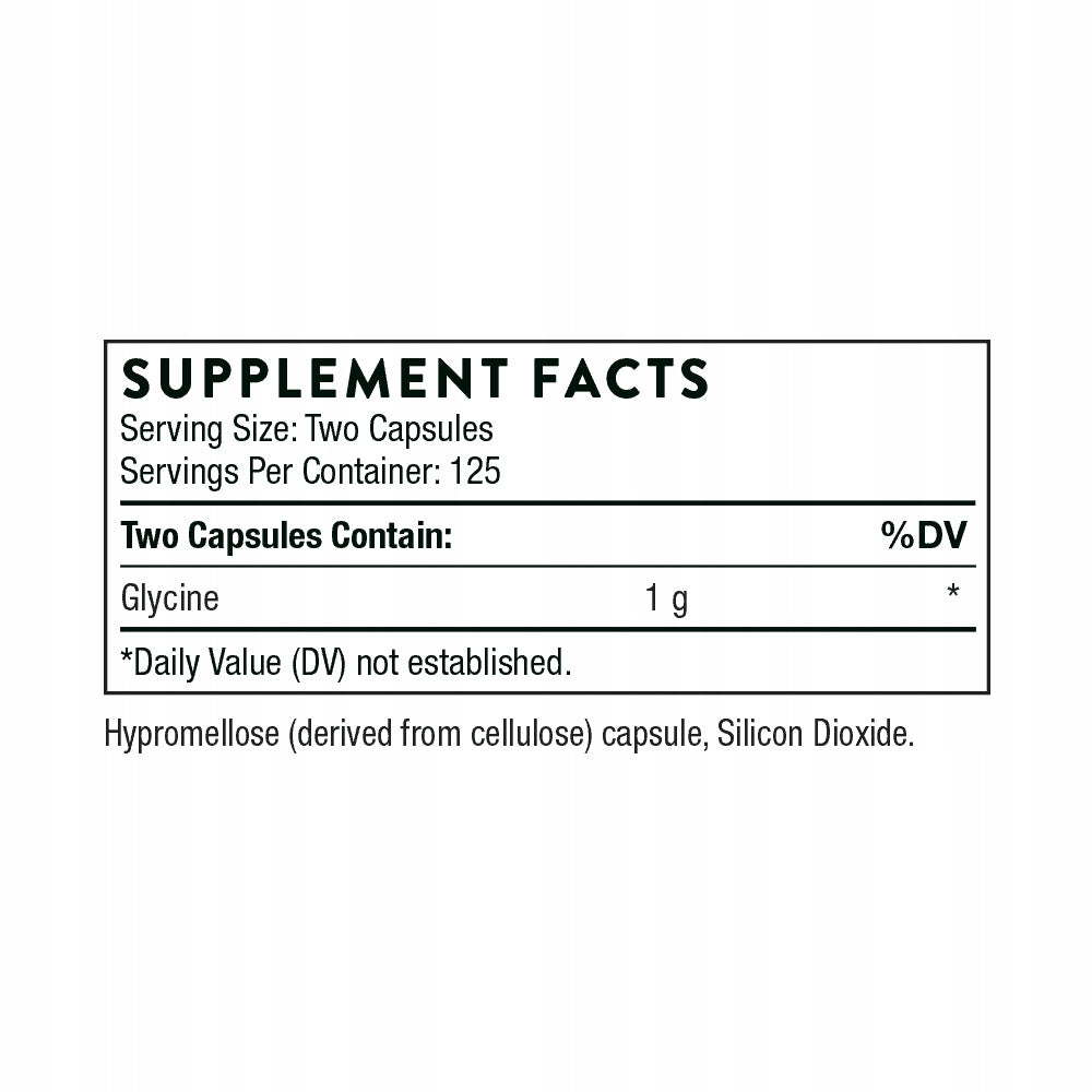 Thorne, Glycine 250 capsules Brand Thorne Research
