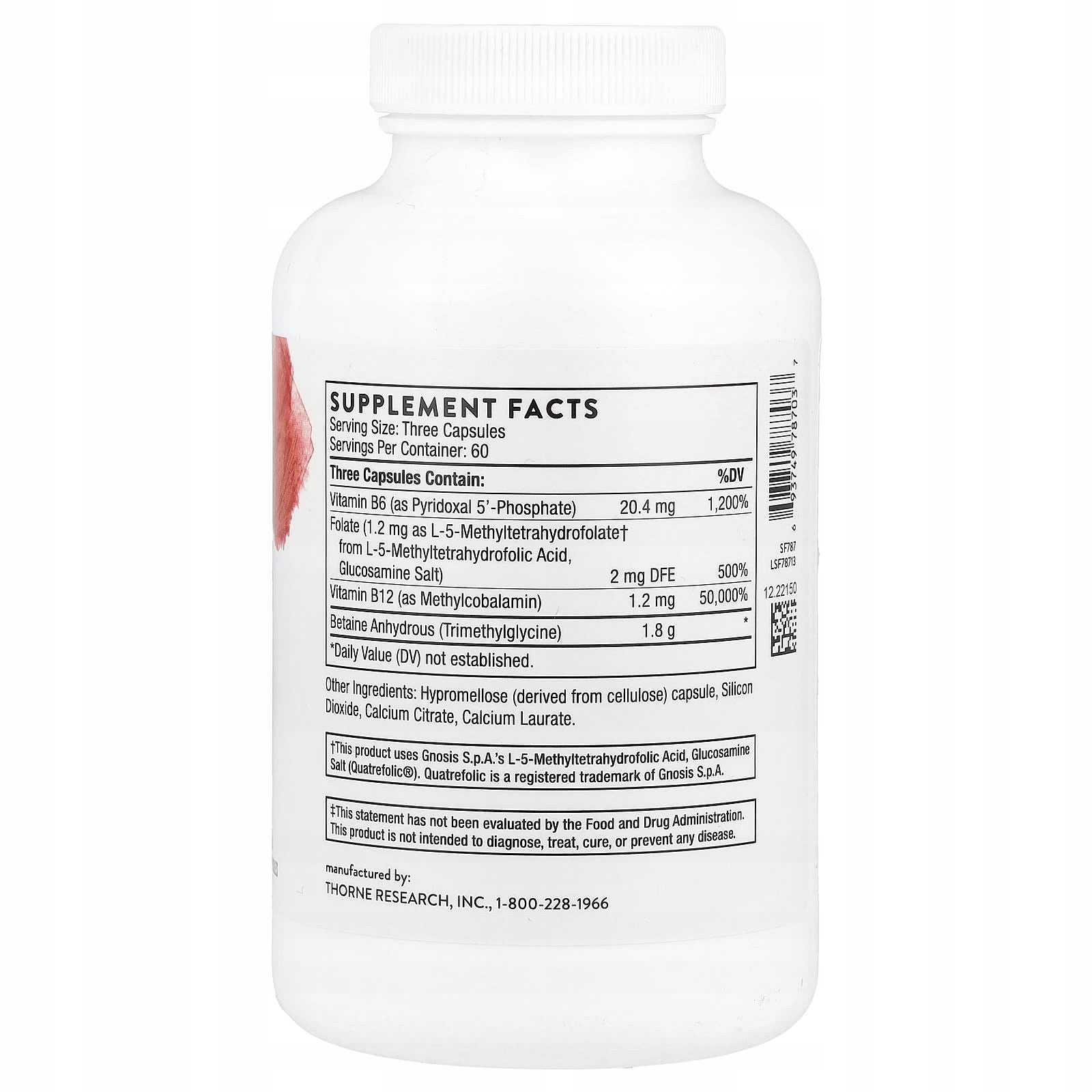Thorne, Methyl-Guard, 180 capsules Expiration date at least 3 months from the date of purchase