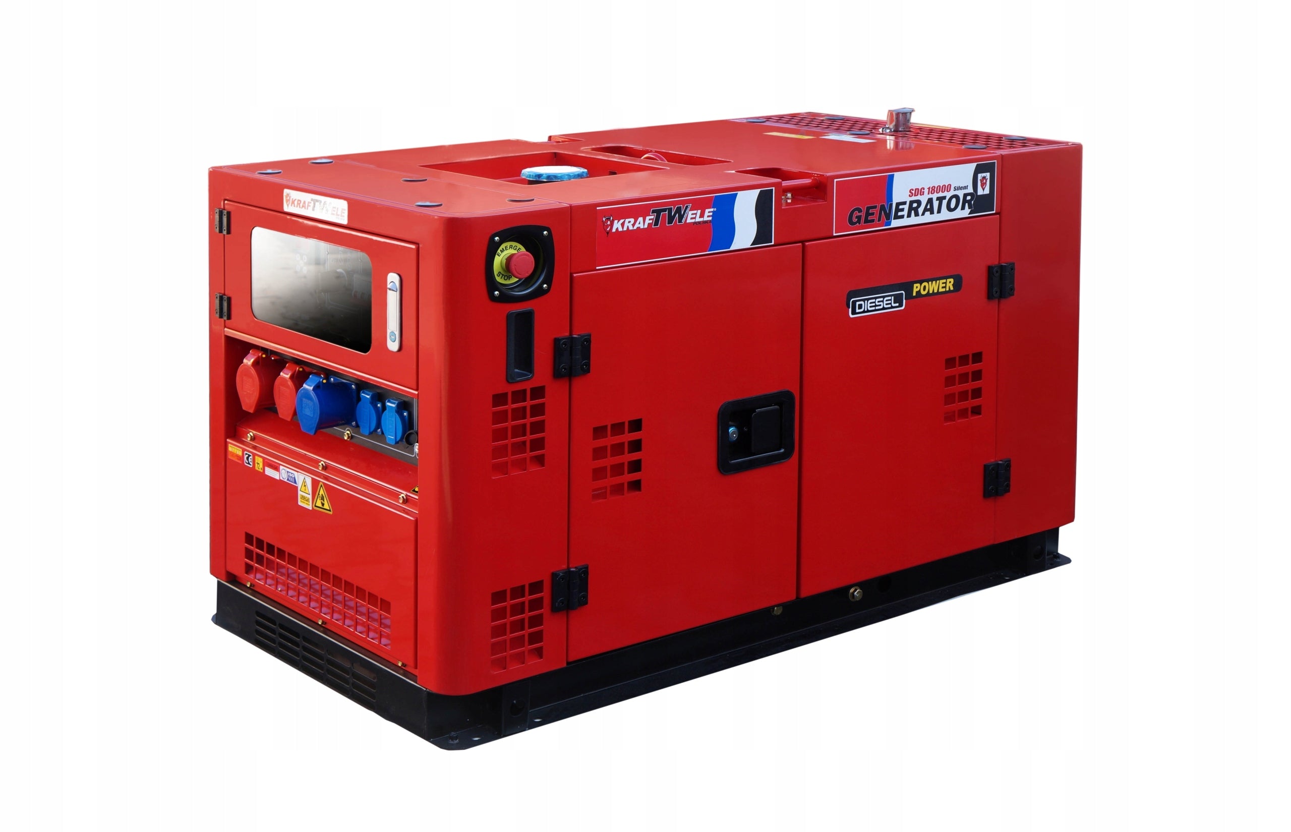 Three-phase portable generator set KrafTWele 14400 W diesel Manufacturer code SDG18000S