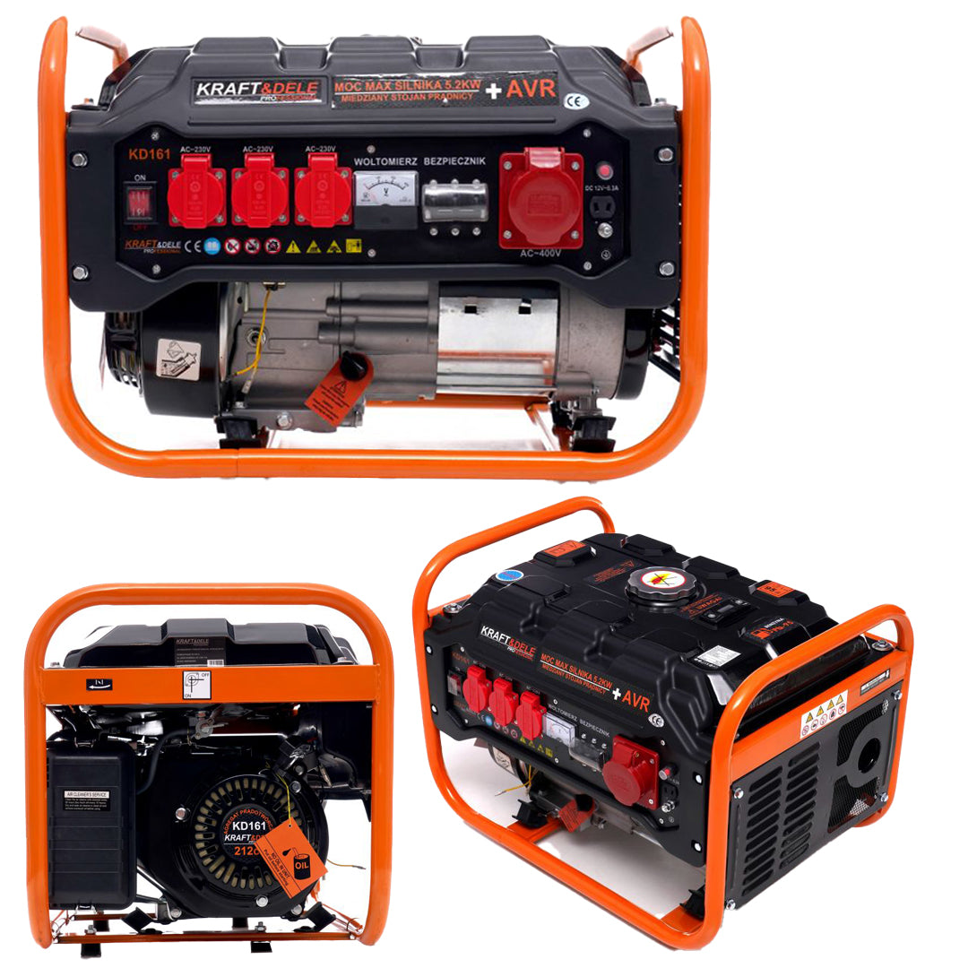 Three-phase portable generator set Kraft&Dele 3500 W petrol