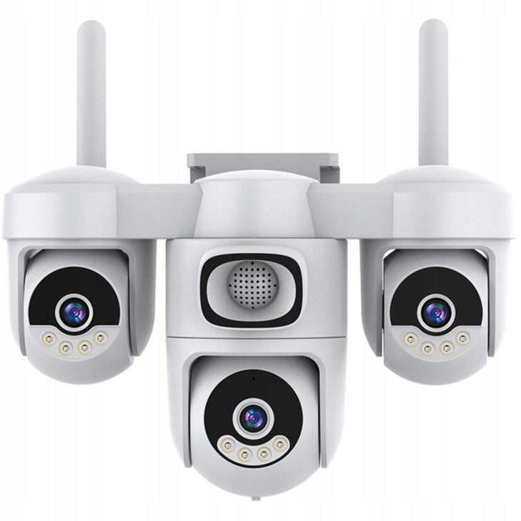 Three-way Solar Camera*2 SIM 4G, Human AI Detection, 12000mAh