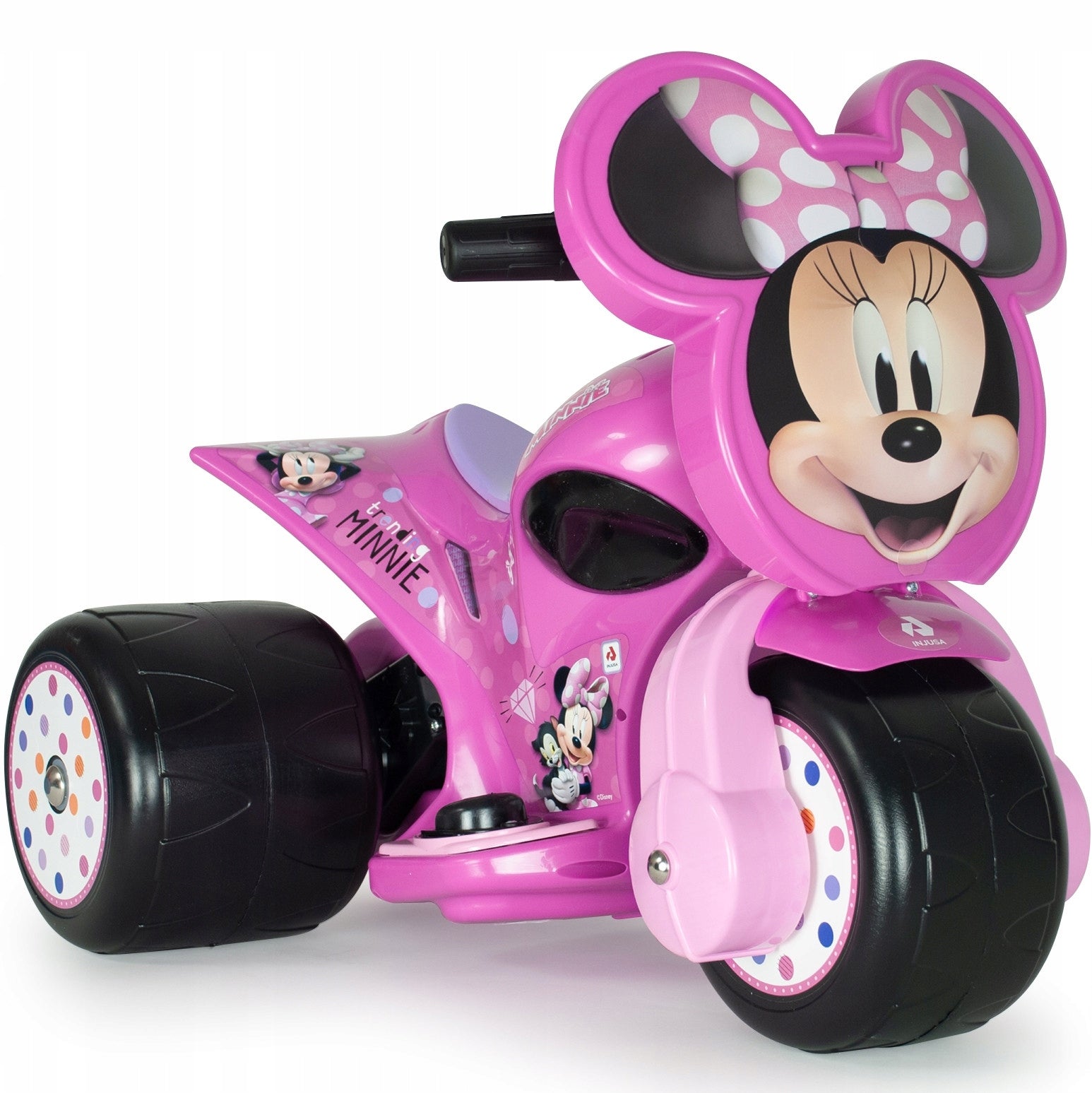 Three-wheeler Minnie Mouse Samurai 6V Ride-on for Children INJUSA Brand Injusa