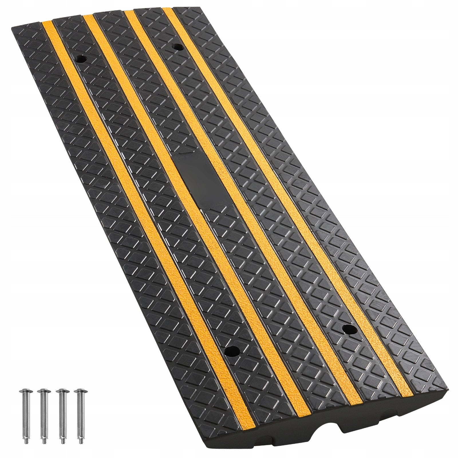 Threshold Ramp 122CM Curb Ramp With Yellow Reflective Straps