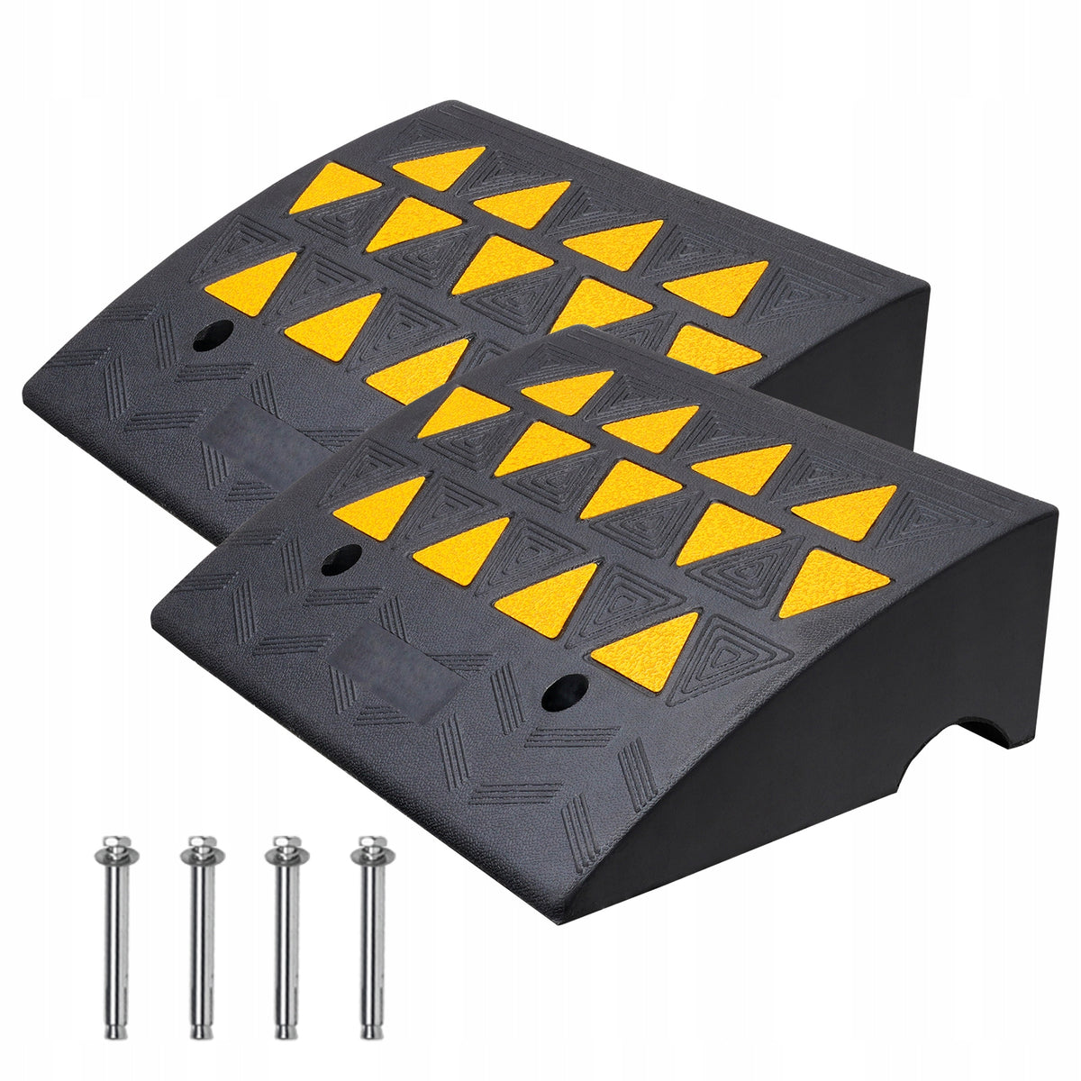 Threshold Ramp 2 Pieces 49,1x37x15,2CM Maximum Load Up to 15 Tons