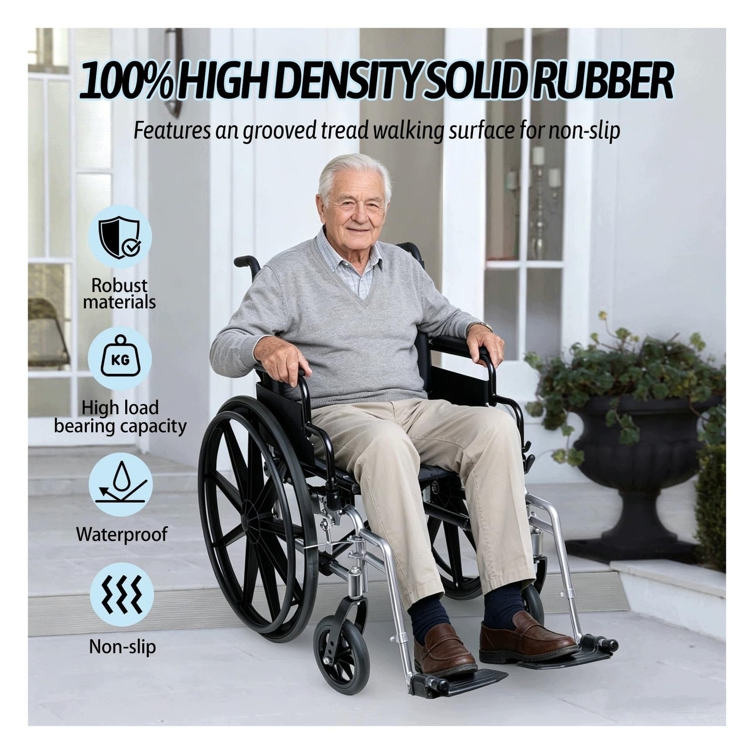 Threshold Ramps - for Robots and Wheelchairs - Self-Adhesive Manufacturer code B0GVYH9BBB
