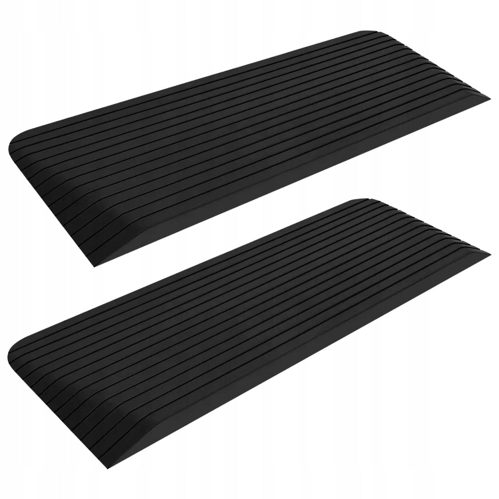 Threshold ramps, 2 pcs, 110x41x5 cm, rubber