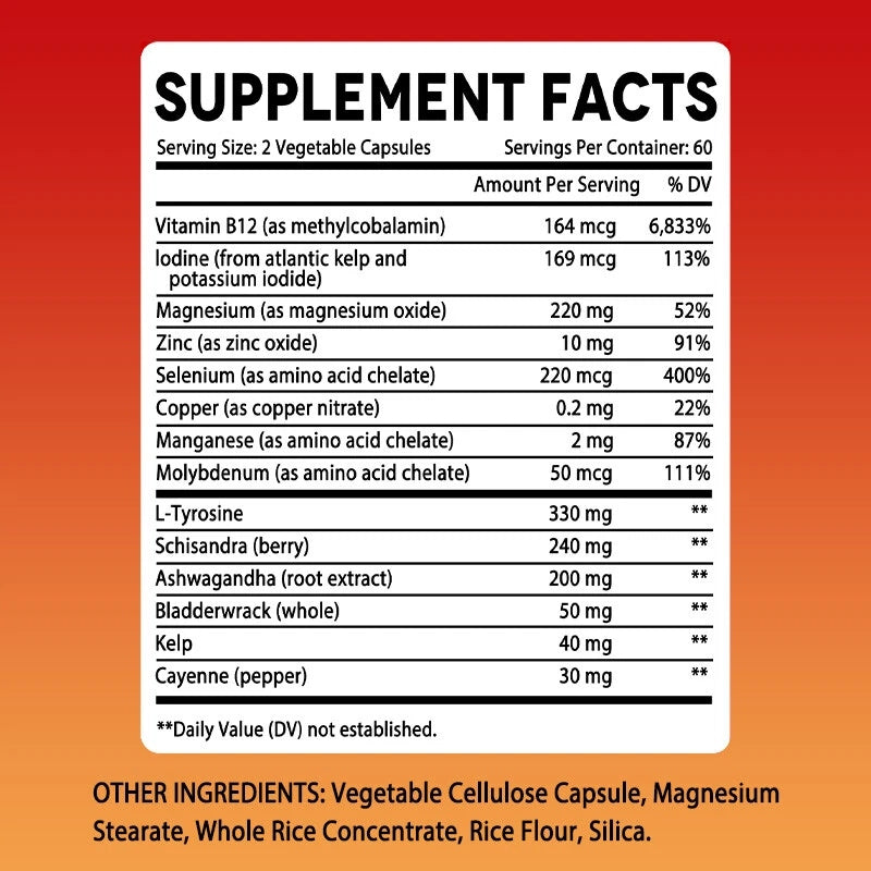 Thyroid support – Supports thyroid health and metabolism – with iodine Packaging status original