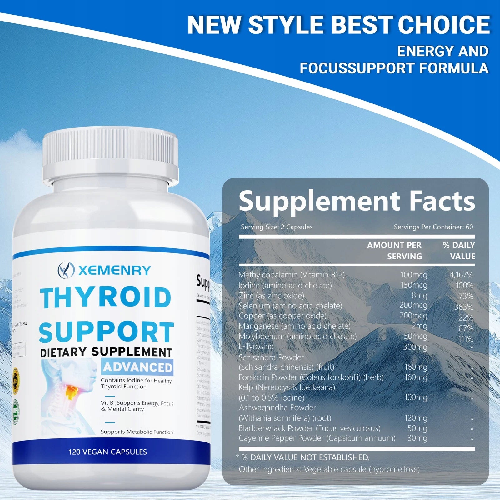 Thyroid support – energy and weight loss, metabolism support, support o Expiration date at least 1 year from the date of purchase