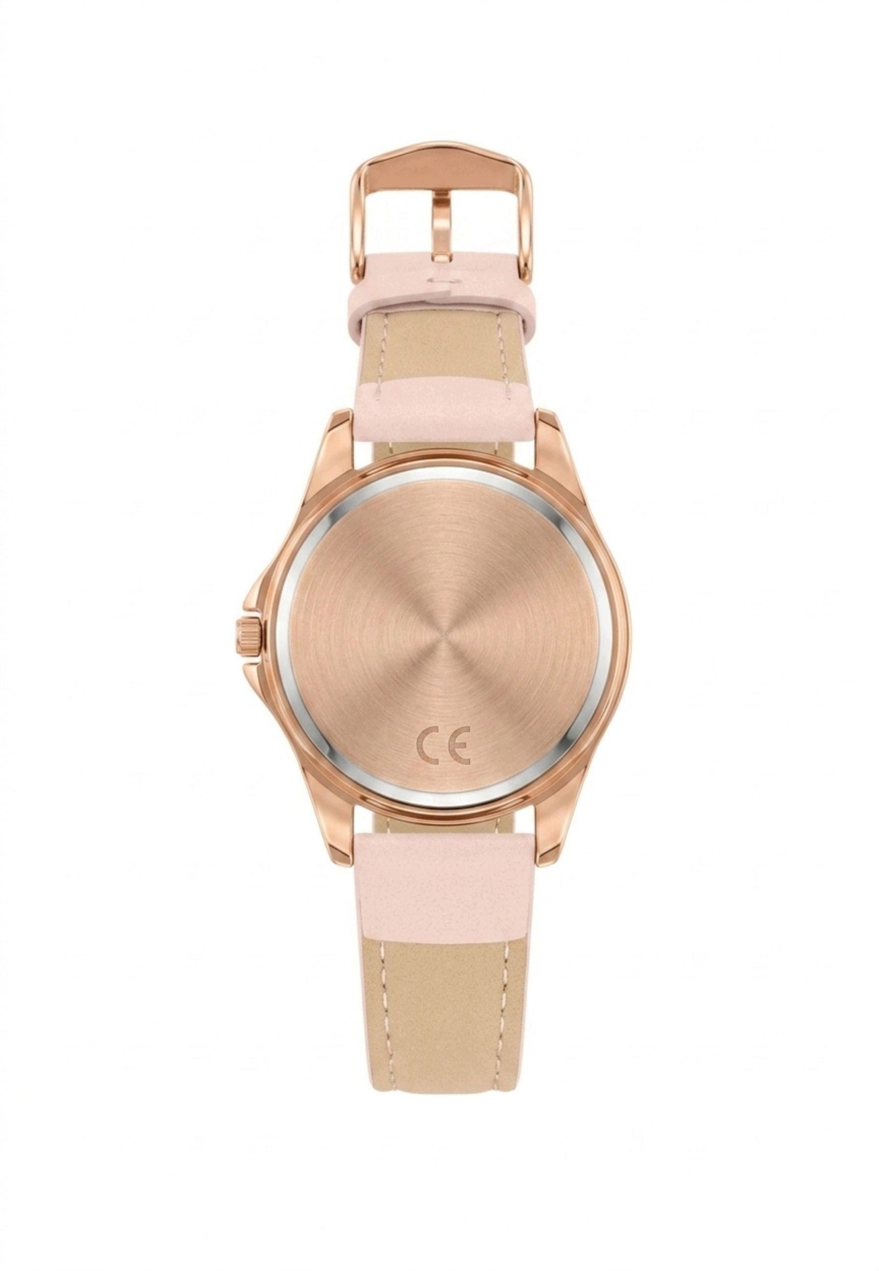 Tikkers Children's Watch Glitter Pink Faux Leather Strap Pink Brand no brand