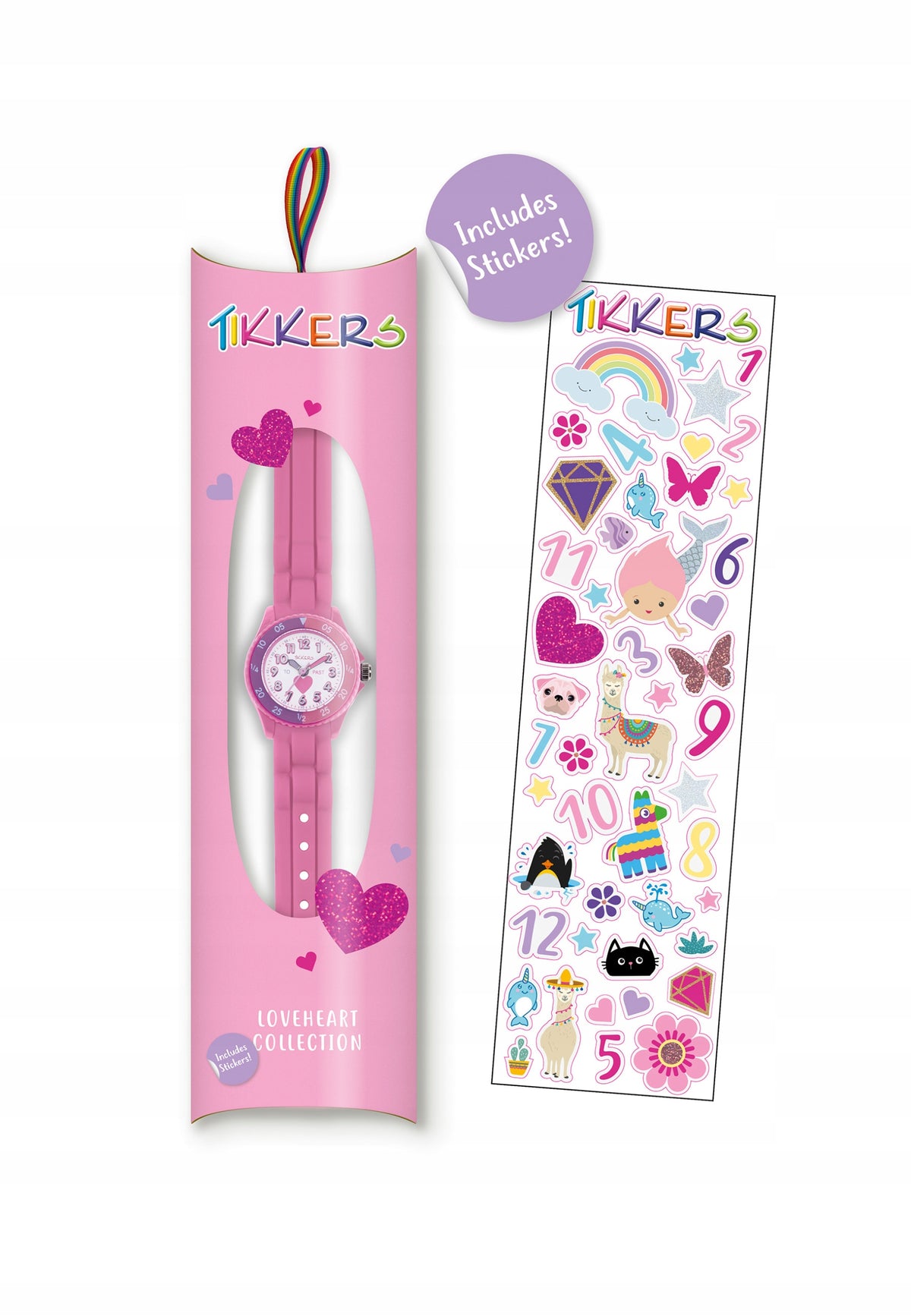 Tikkers Kids Time Teacher pink Pink Unisize Brand no brand