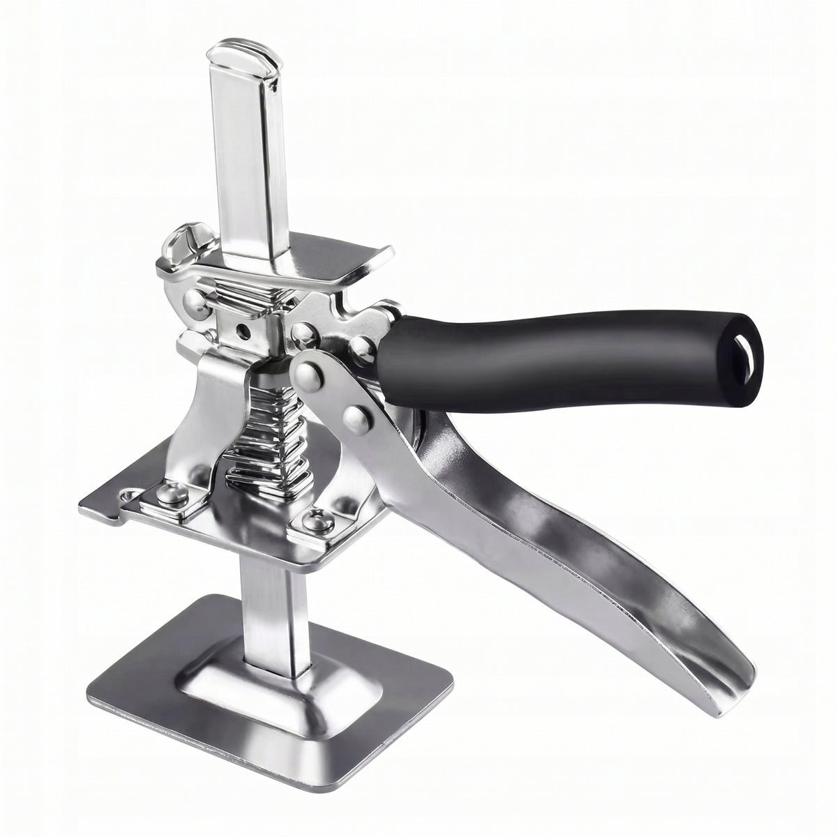 Tile lifter with manual lever with height adjustment
