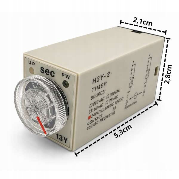 Time relay AC24V / 10s / 8pin Manufacturer code P-CZAS-0009