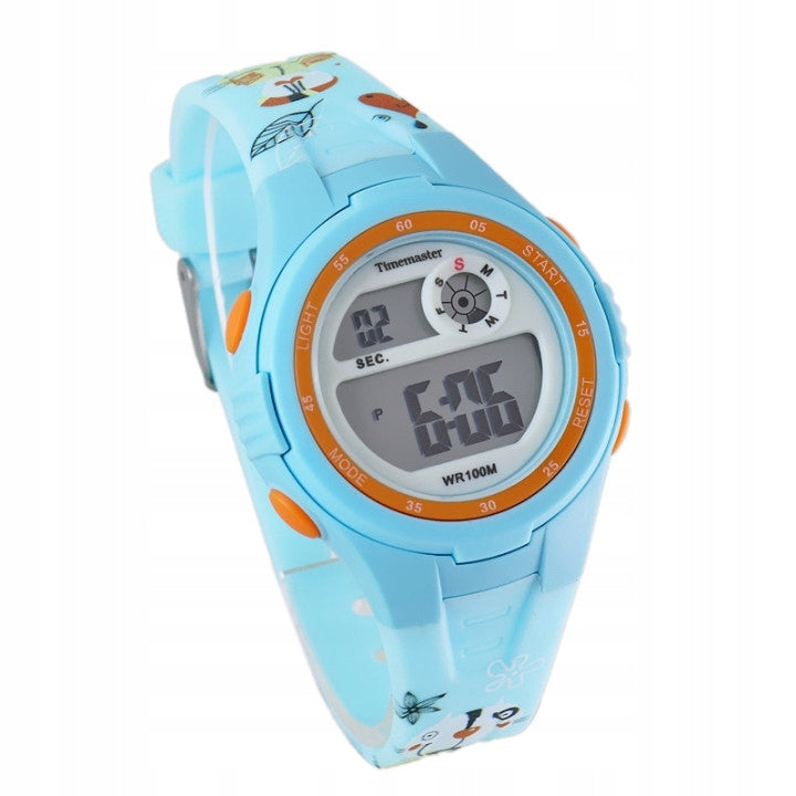 Timemaster LCD children's digital watch with kitty, blue 007/50 Brand Timemaster