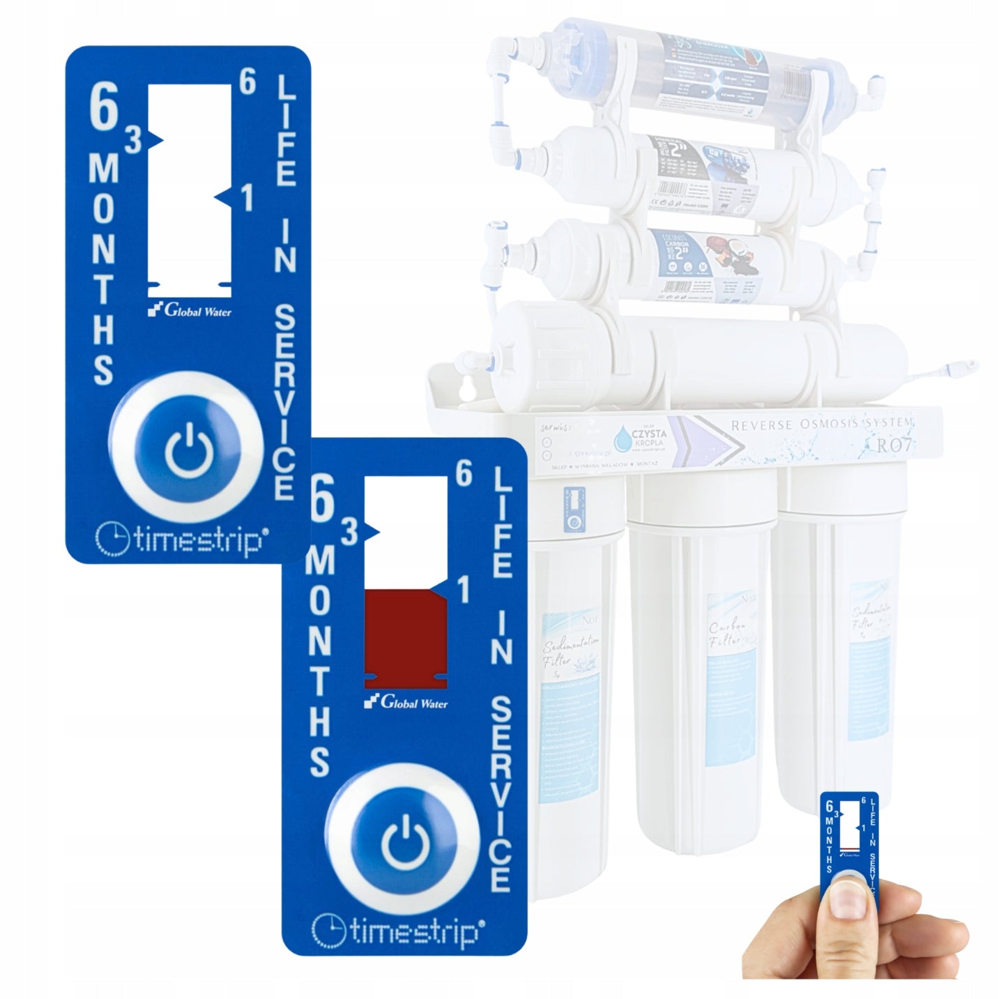 Timestrip 6 Months Consumption Indicator For Under-Sink Tap Filter