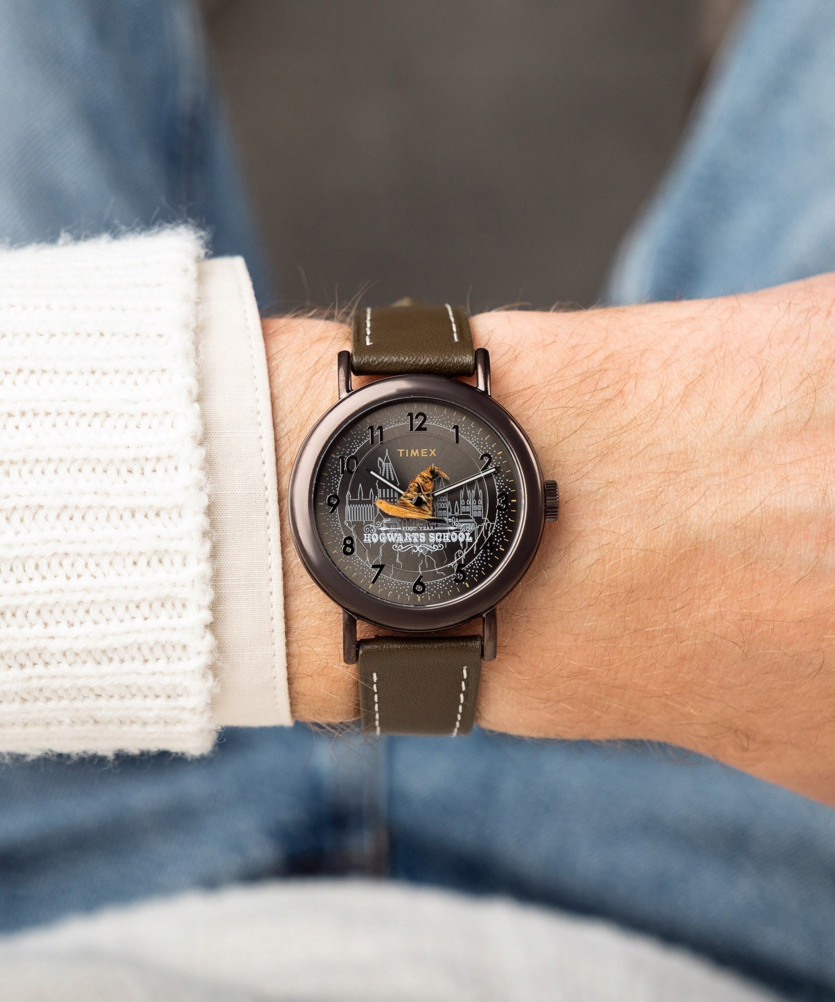 Timex Harry Potter X Weekender Sorting Hat 37mm Leather Strap watch Packaging status original