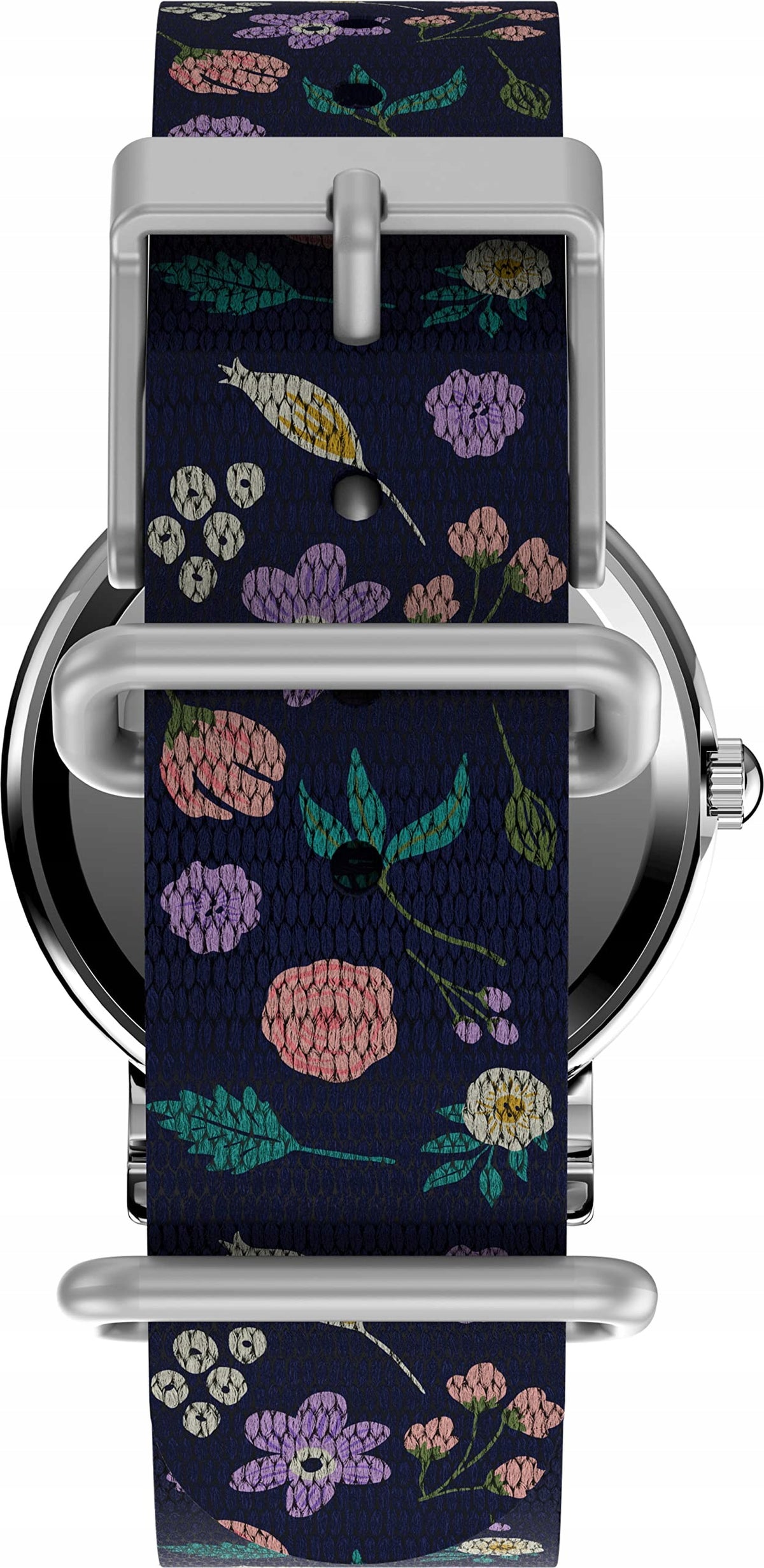 Timex Weekender 31mm White Dial and Blue Floral Strap Quartz Watch TW2V4590 Functions illumination waterproof