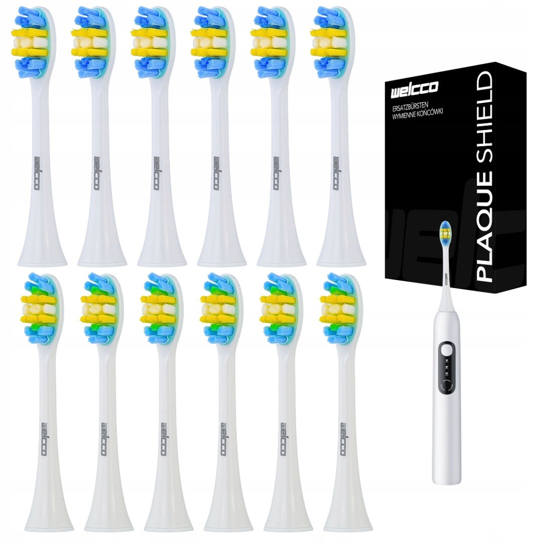 Tips for sonic toothbrush SPINEL CARE SmileON 12x white replacements