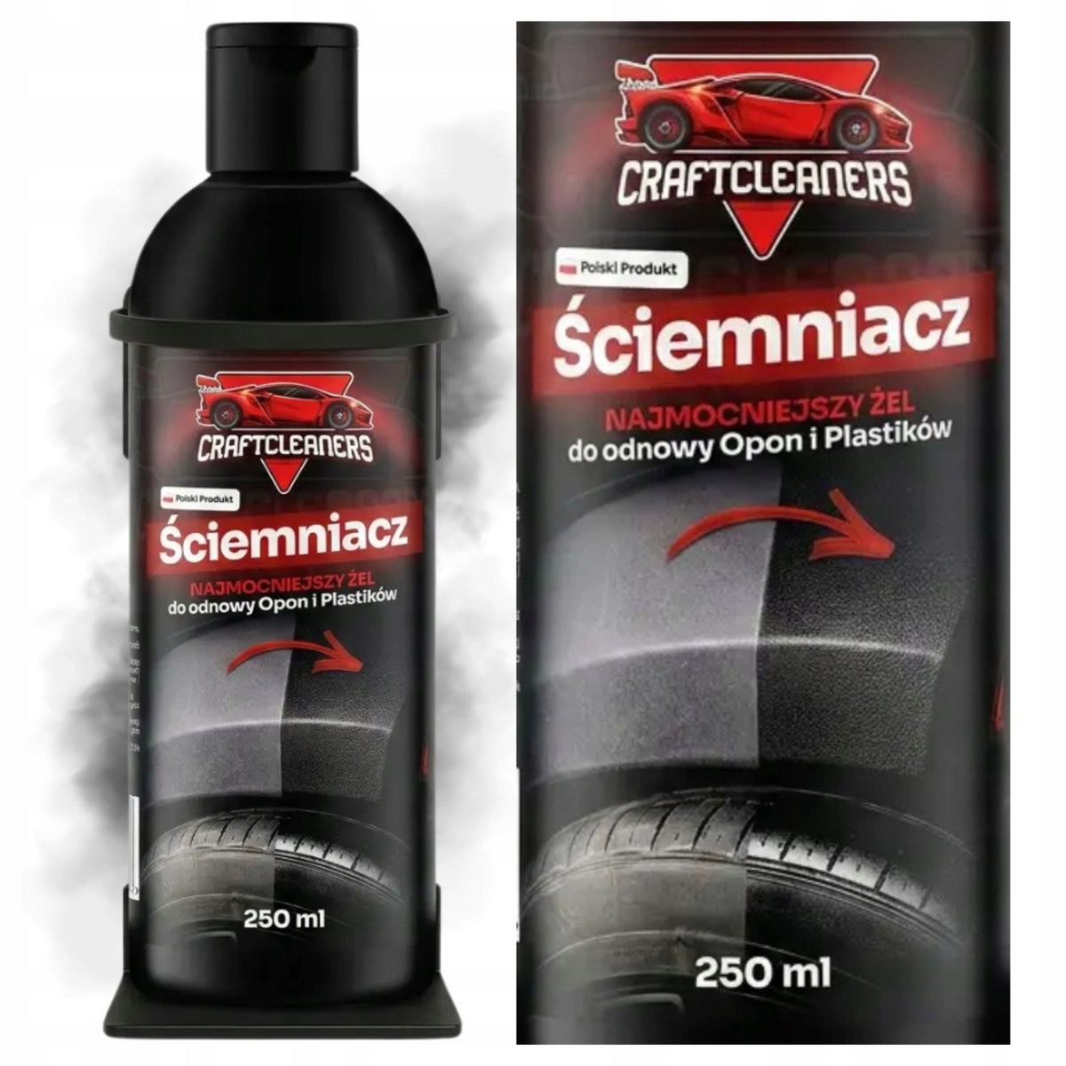Tire Black For Tyres Plastic Dressing Gel Coating Dimmer 200ml