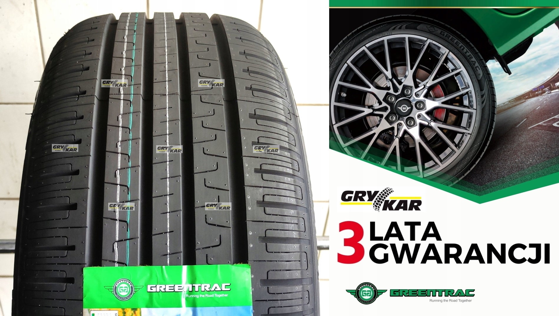 Tires 225/45R17 Greentrac Journey-X 26r C/B/69dB 3-year warranty 210zł/piece