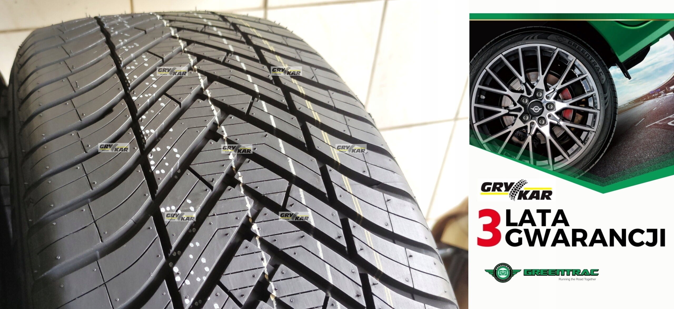 Tires 235/45R18 Greentrac Season Master 25r C/B/71dB 3-year warranty 260zł/pc