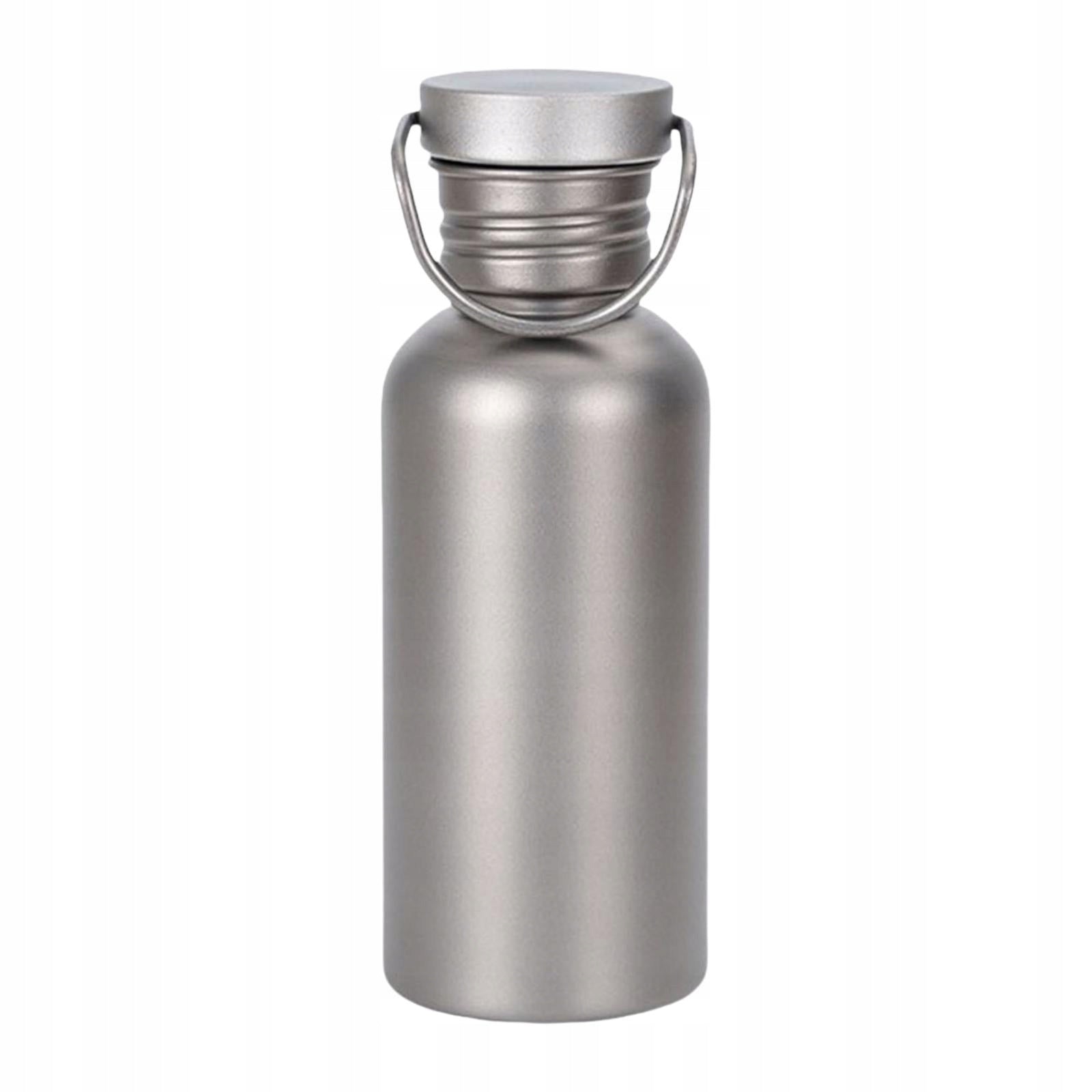 Titanium Water Bottle Camping Water Bottle Leakproof Jug Drinking Color silver