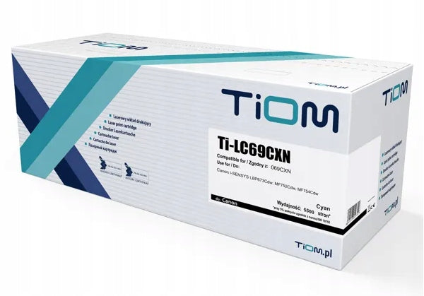 ToNER for Canon CRG-069H LBP-673Cdw MF-752Cdw MF-754Cdw 069 H blue