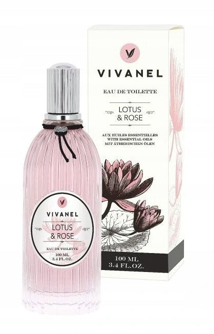 Toaletní voda VIVANEL Lotos a Růže, 100ml