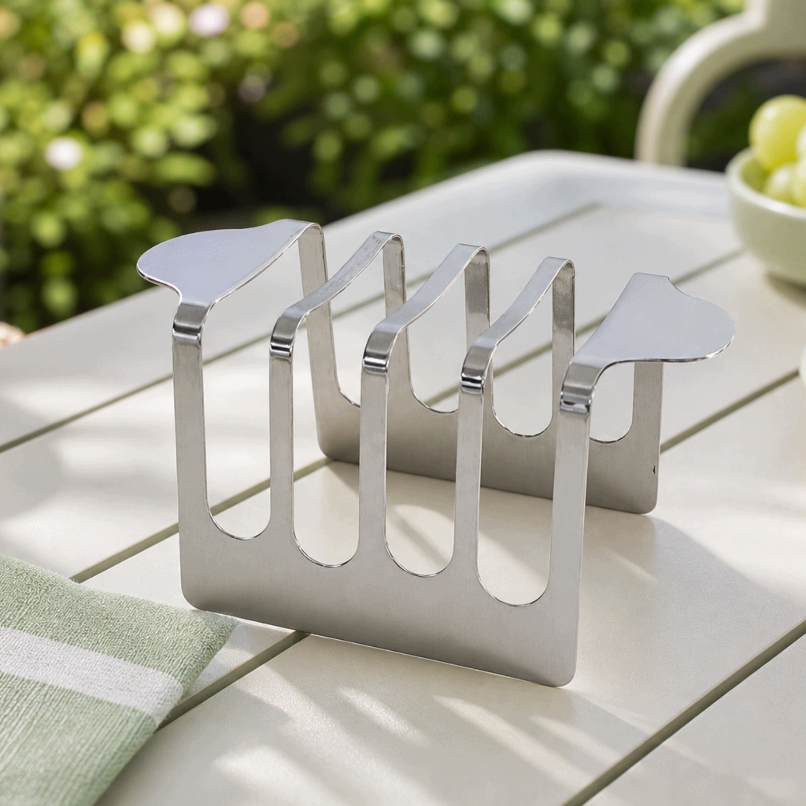 Toast Rack Stainless Steel Toast Holder Mirror-Polished for Breakfast Brand no brand