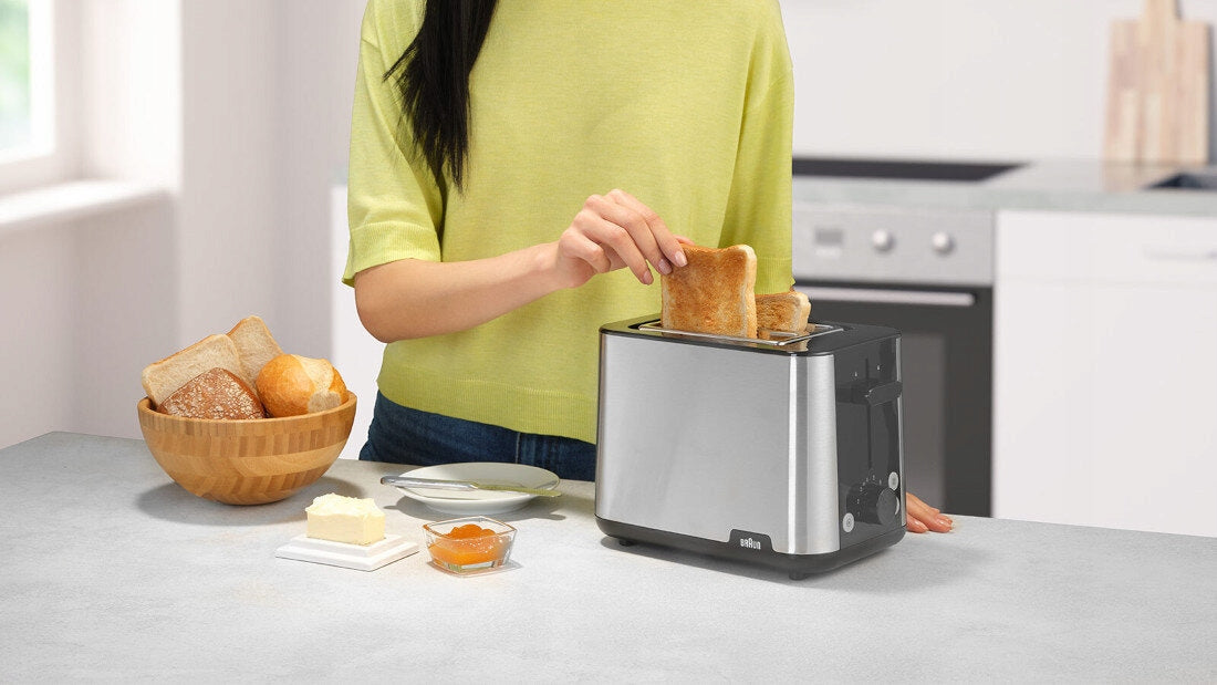 Toaster BRAUN HT1510BK Dominant color silver/gray