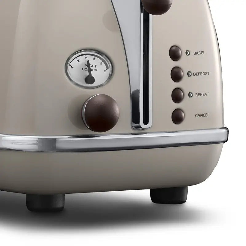 Toaster De'Longhi CTOV 2103.BG beige/brown 900 W Capacity 2 toasts