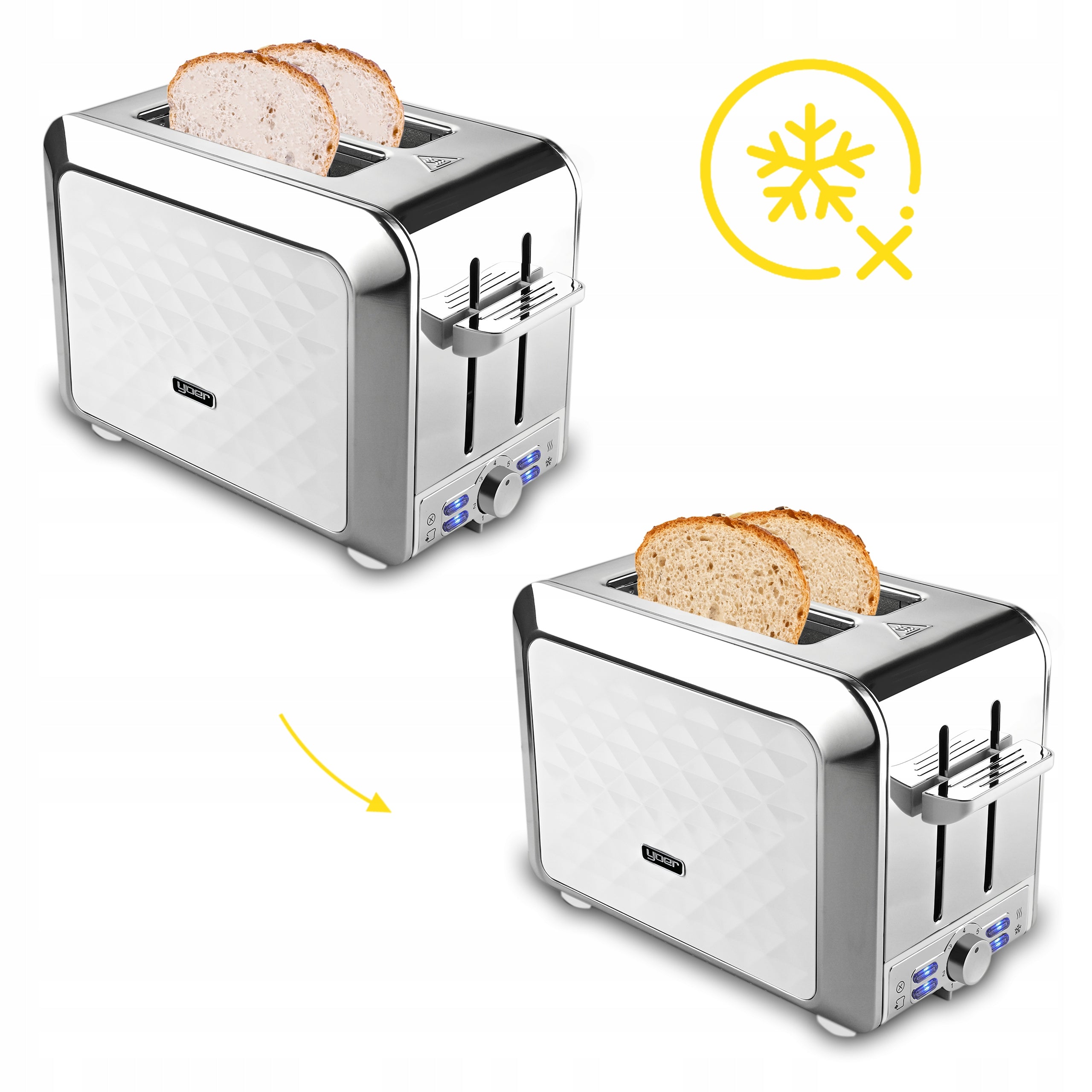 Toaster Electric Toaster for Bread Sandwiches Toasted Toast MULTIFUNCTIONAL Manufacturer code T01W
