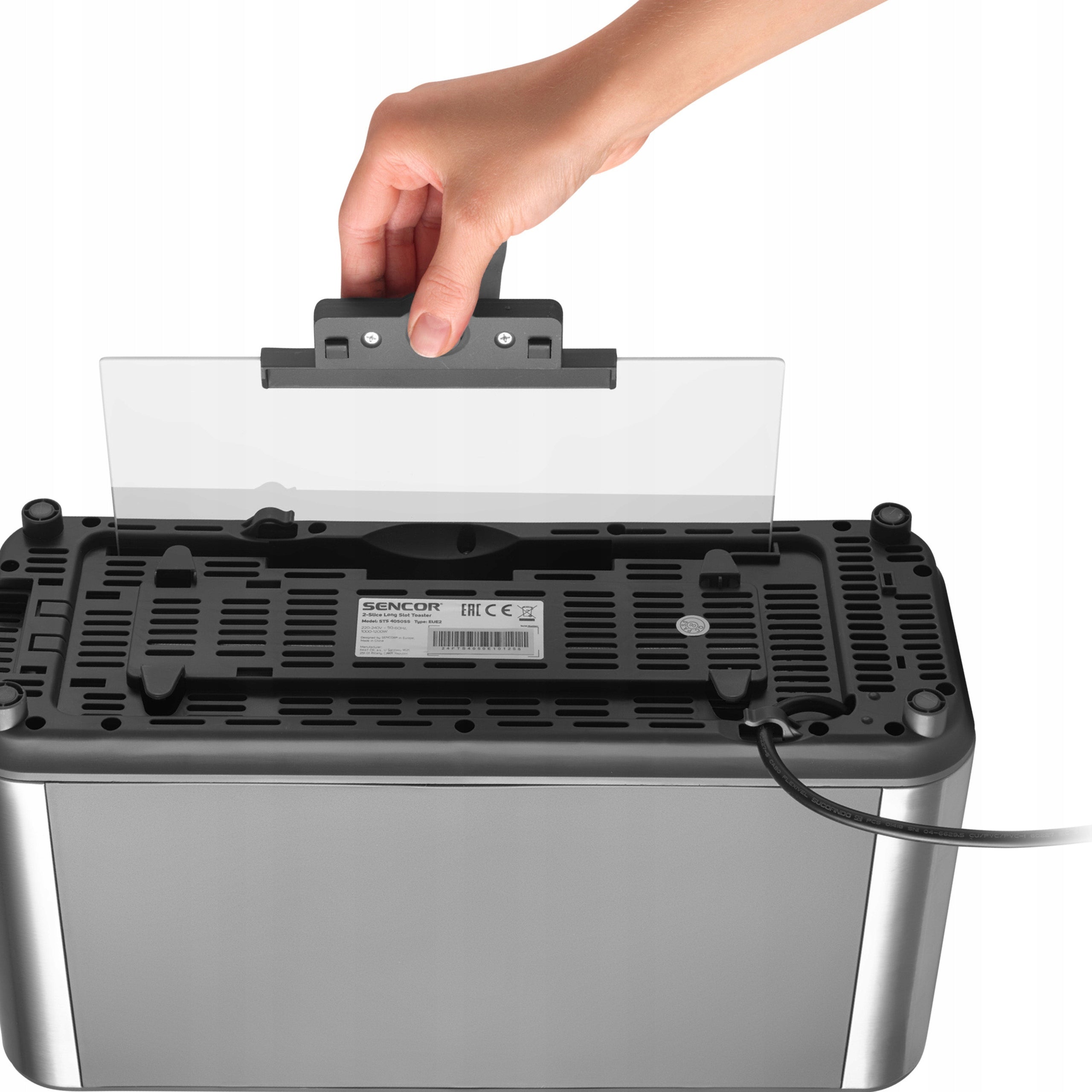 Toaster NEW DESIGN 2 Toast Sencor STS 4050SS TIMER 6 Degrees 1200W Packaging status original