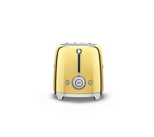 Toaster Smeg TSF01GOEU yellow/gold 950 W Dominant color yellow/gold