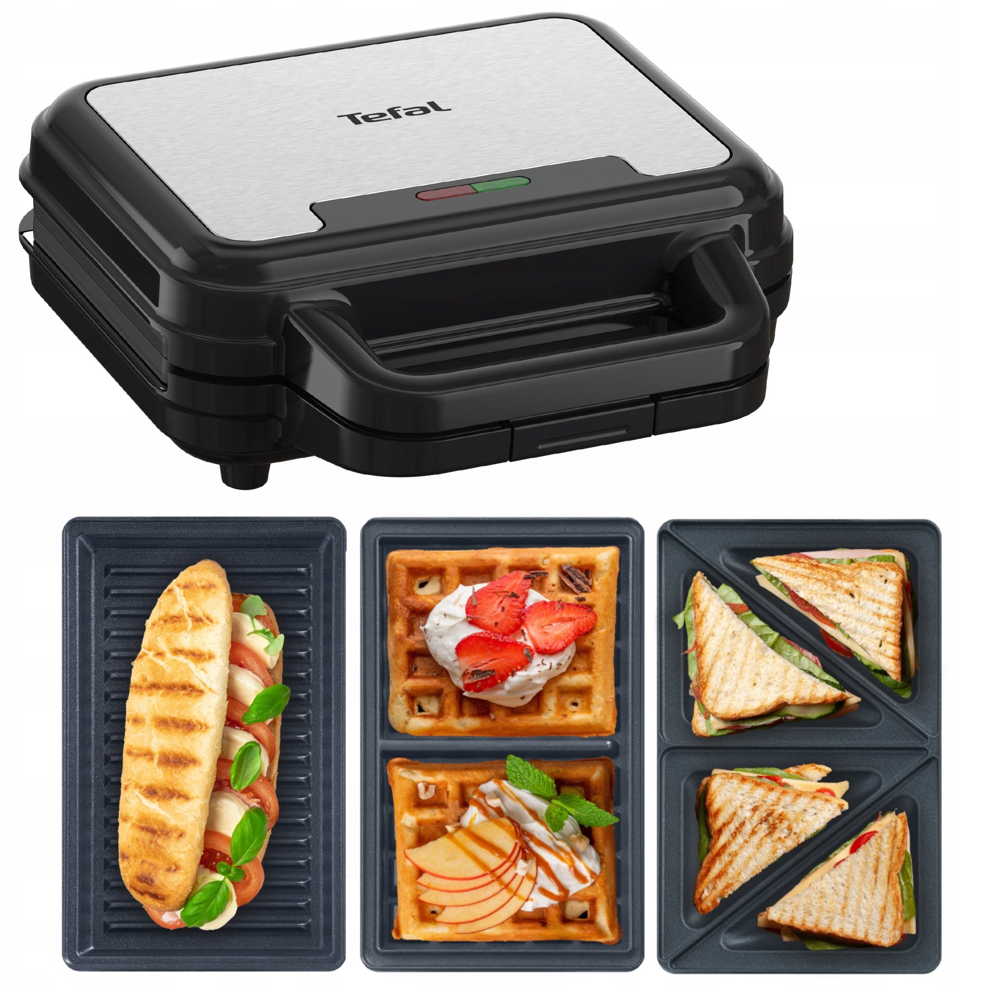 Toaster Tefal UltraCompact 3in1 SW383D10 Triangles Waffle Panini 700W