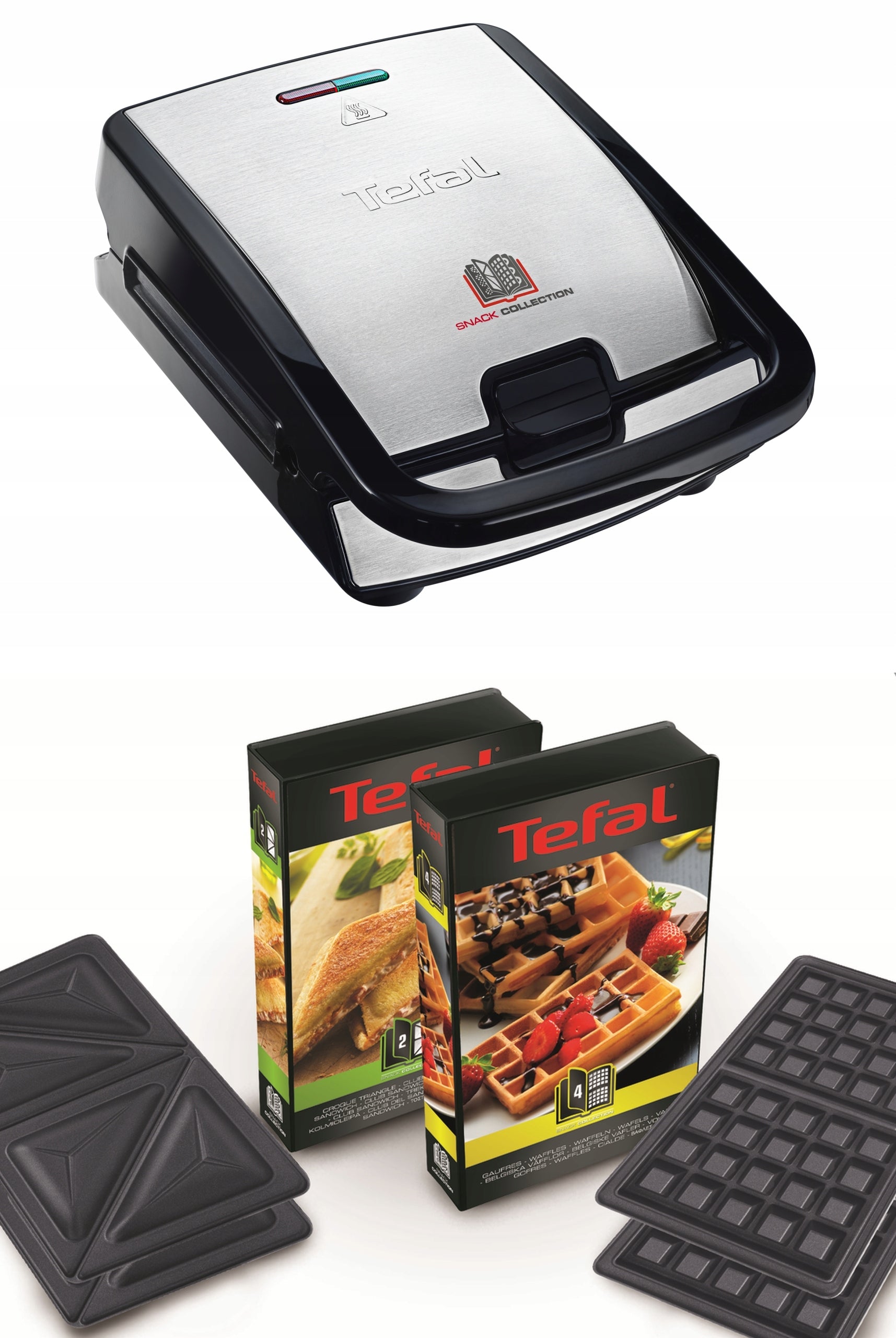 Toaster Waffle Iron for sandwiches Tefal Snack Collection SW852D12 Power rating 700 W