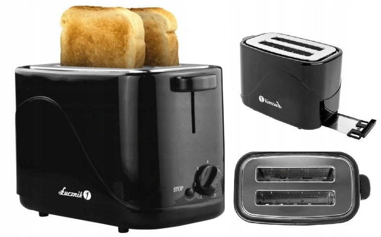 Toaster sandwich toaster Łucznik black 700W strong two slices reg. temp