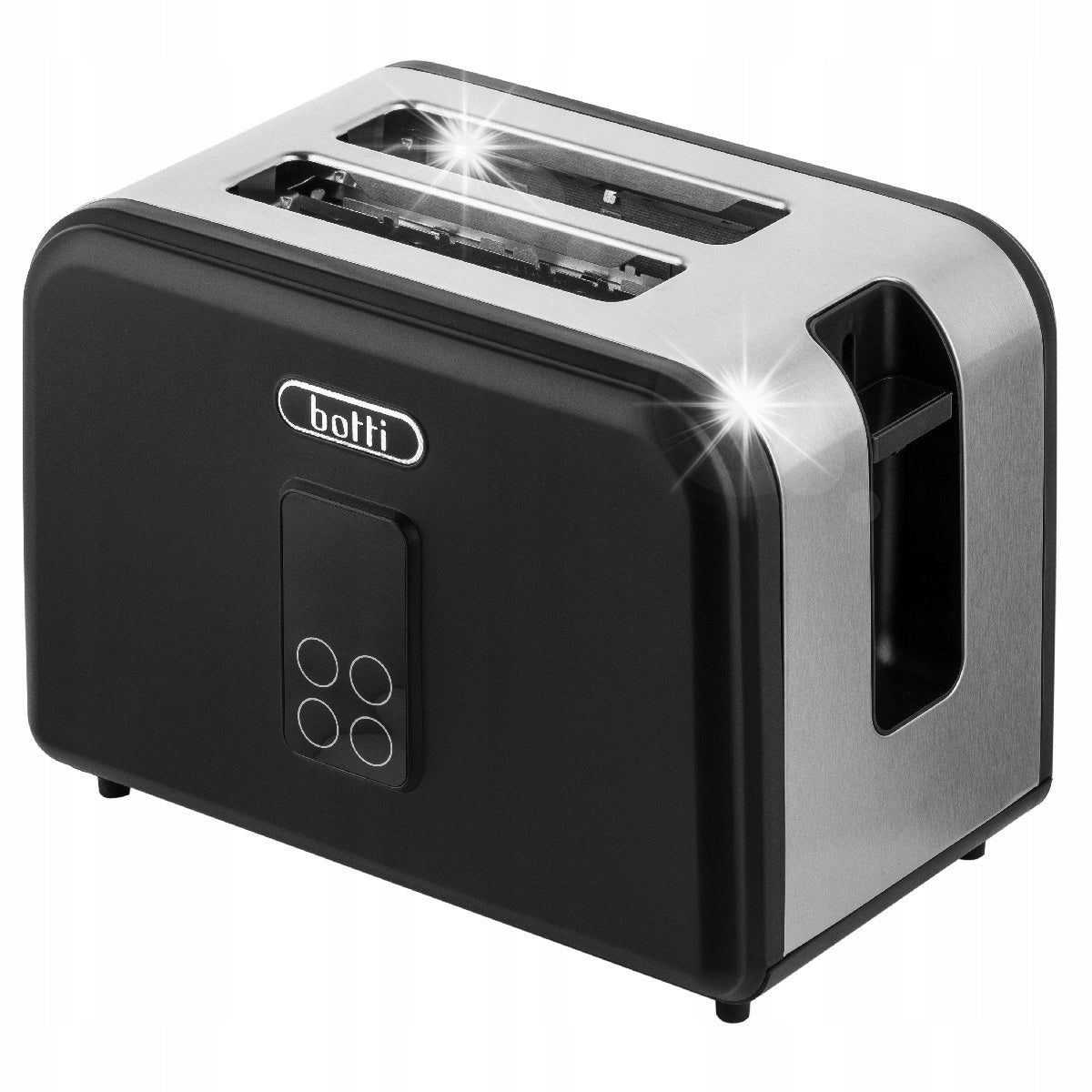 Toaster toaster BOTTI Luiz 2-kom. Black with LED display 930W