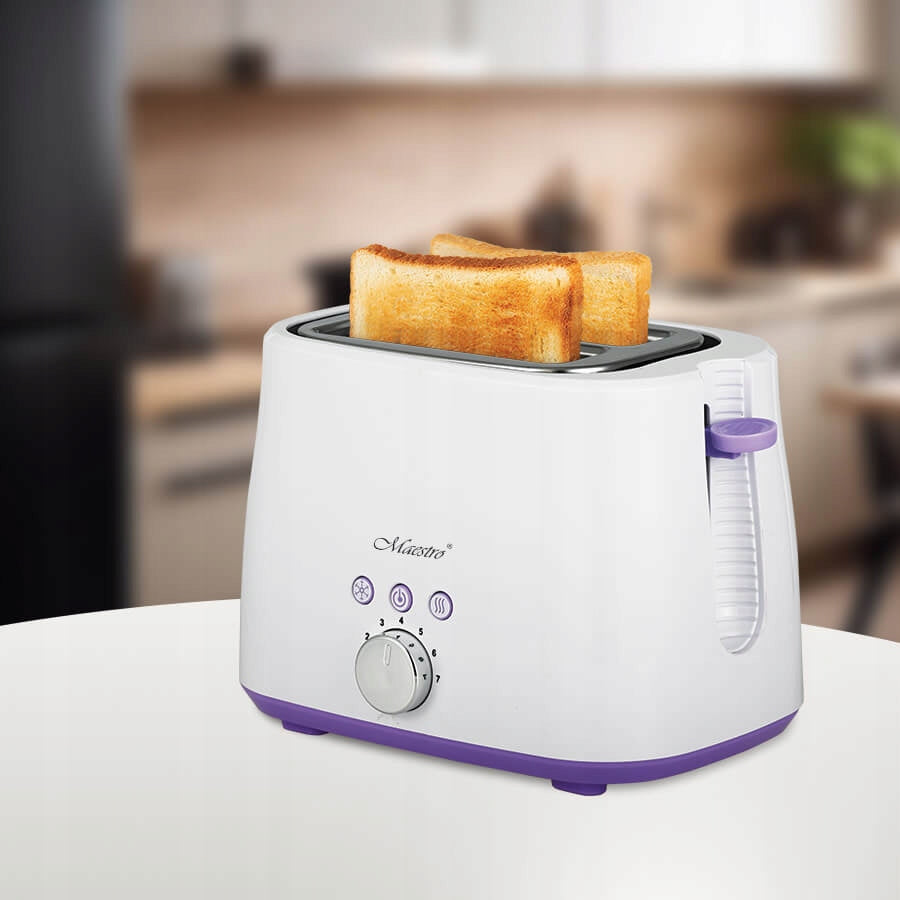 Toaster toaster oven for bread sandwiches 1000W MAESTRO MR-707 Dominant color white