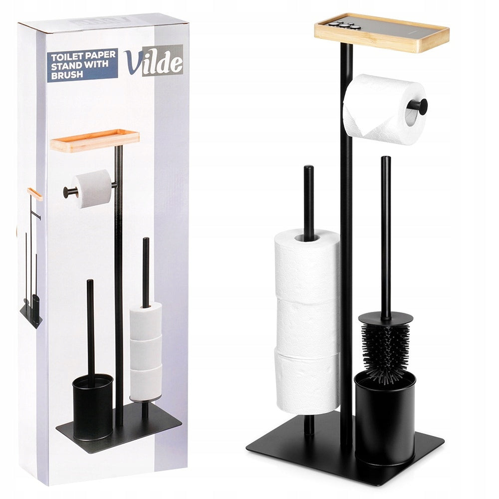 Toilet Brush Bathroom Toilet Paper Rack 2in1