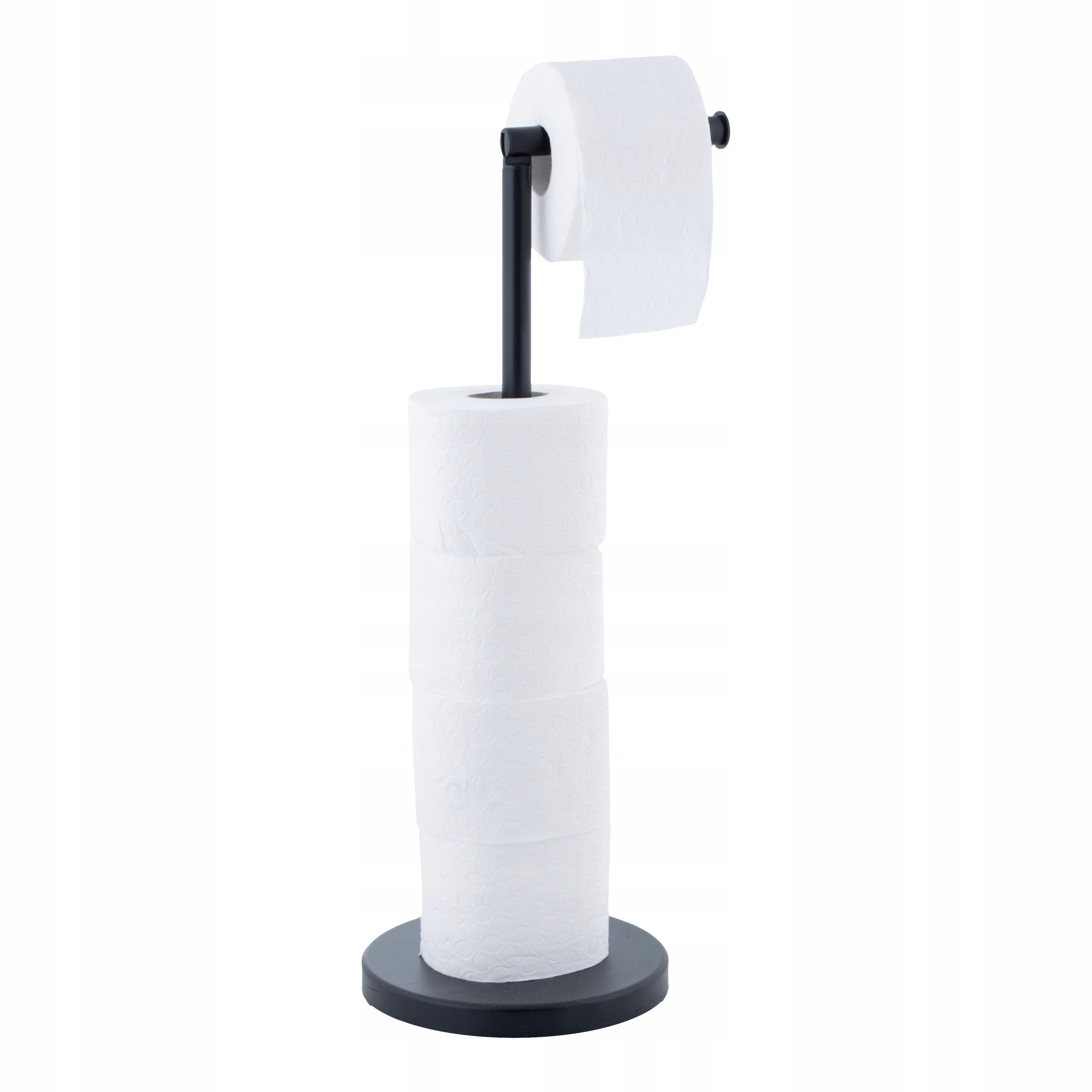 Toilet Paper Bathroom Hanger Stand 5 ROLLS for Bathroom Toilet BLACK