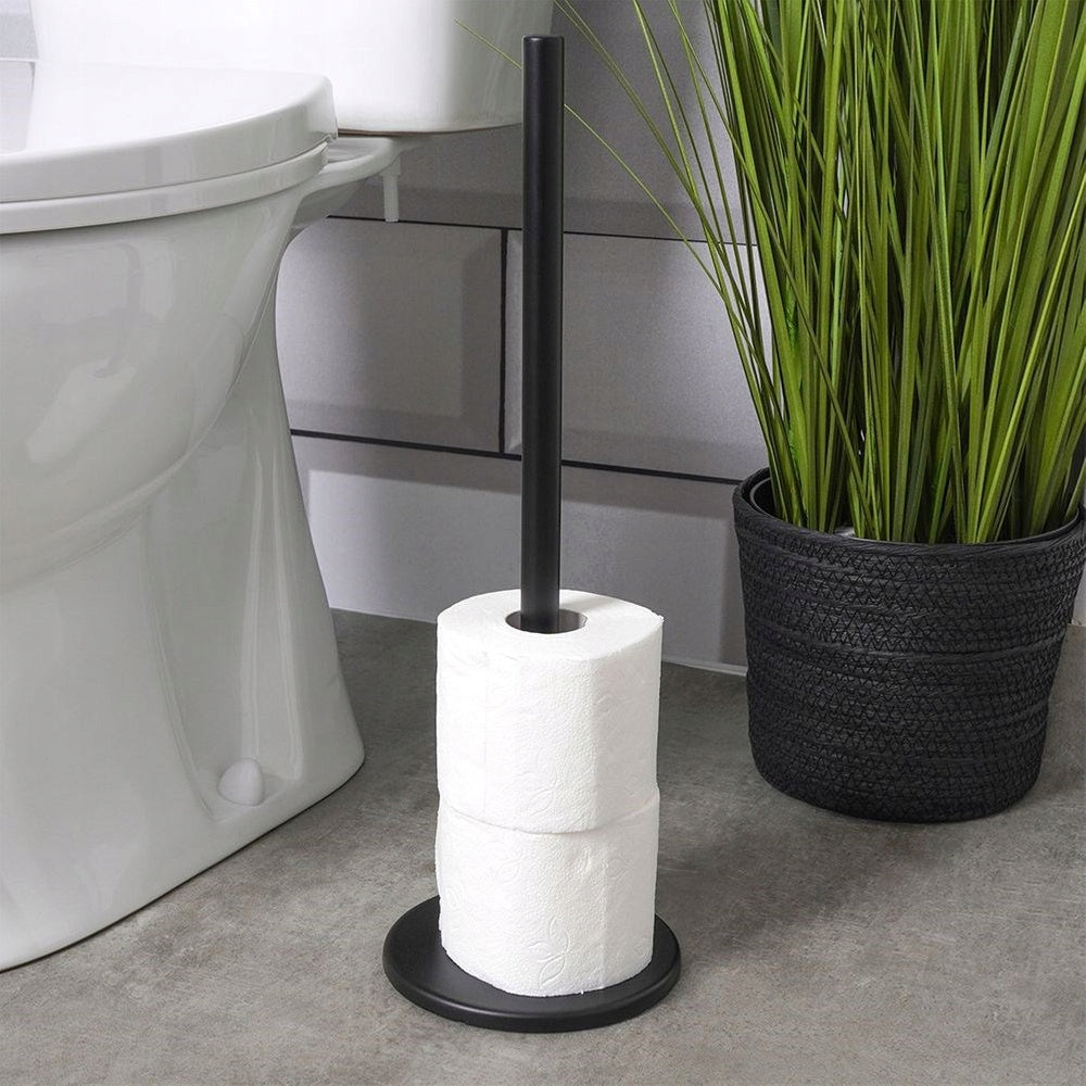 Toilet Paper Stand Rolls Bathroom Paper Metal Black High Packaging status original