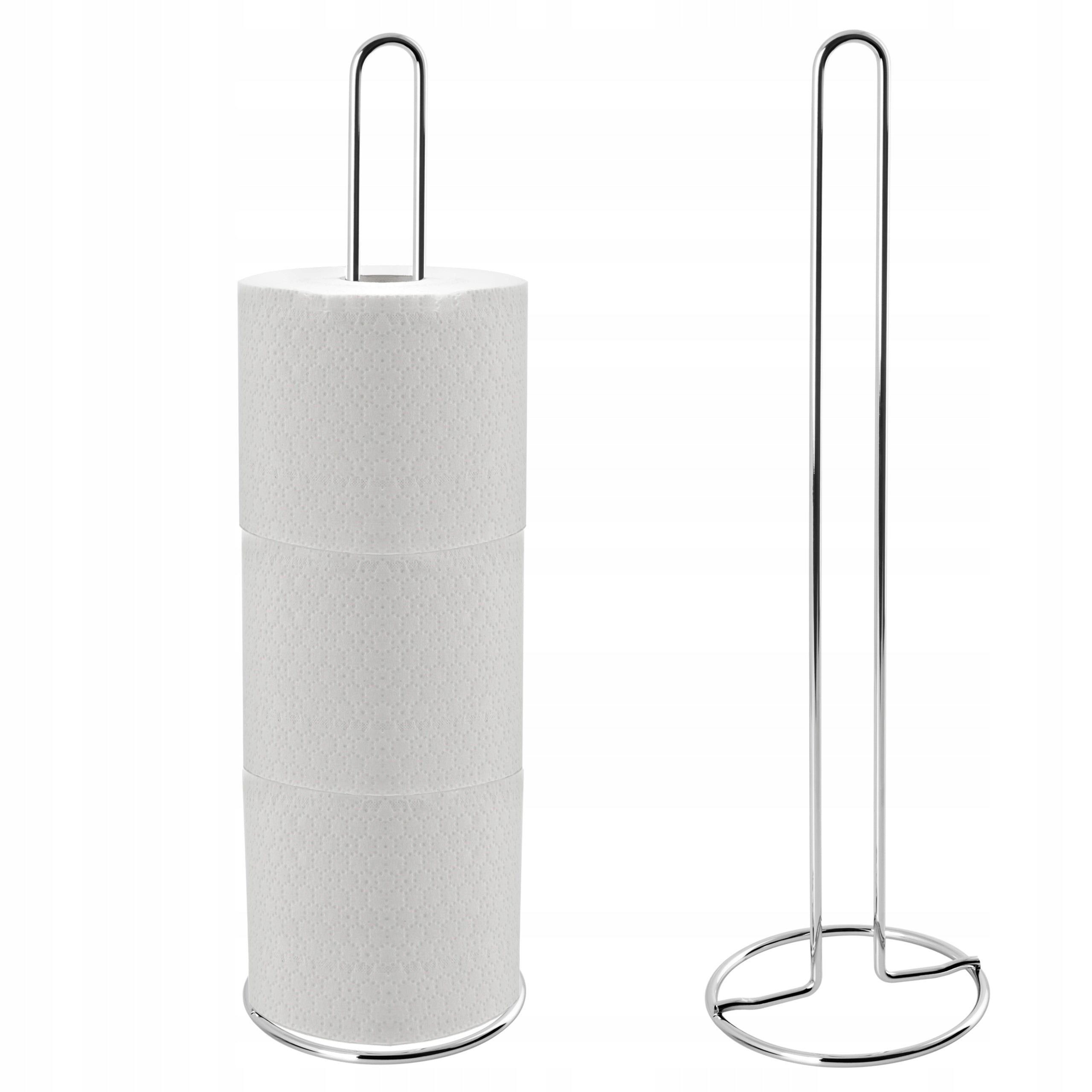 Toilet Paper Stand for Bathroom Stock Silver Chrome