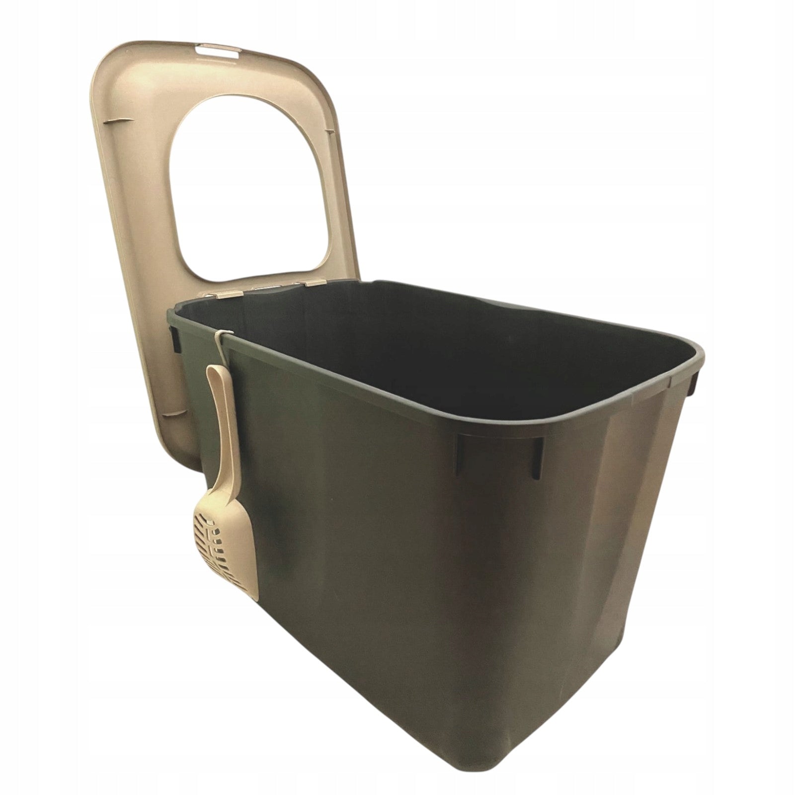 Toilet for cat Bergamo Micia litter box upper entrance beige LARGE HOP IN Brand MP Bergamo