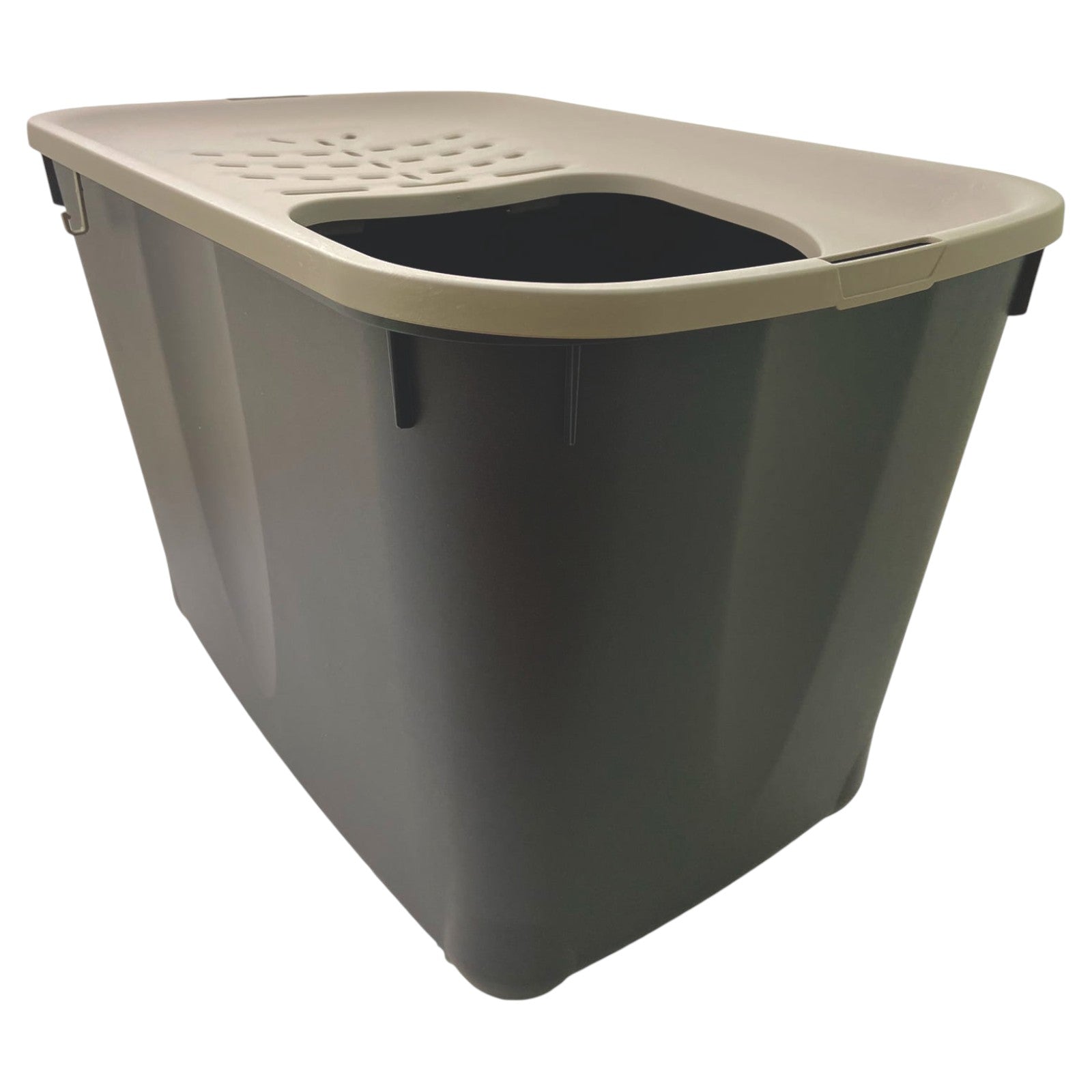 Toilet for cat Bergamo Micia litter box upper entrance beige LARGE HOP IN Kind closed litter box