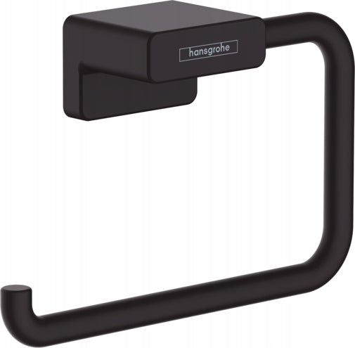 Toilet paper holder, black mat Product height 7.7 cm