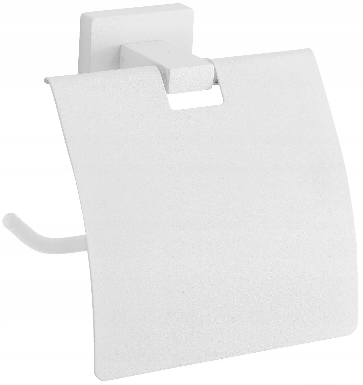 Toilet paper holder hanger Mexen Arno with wall flap white